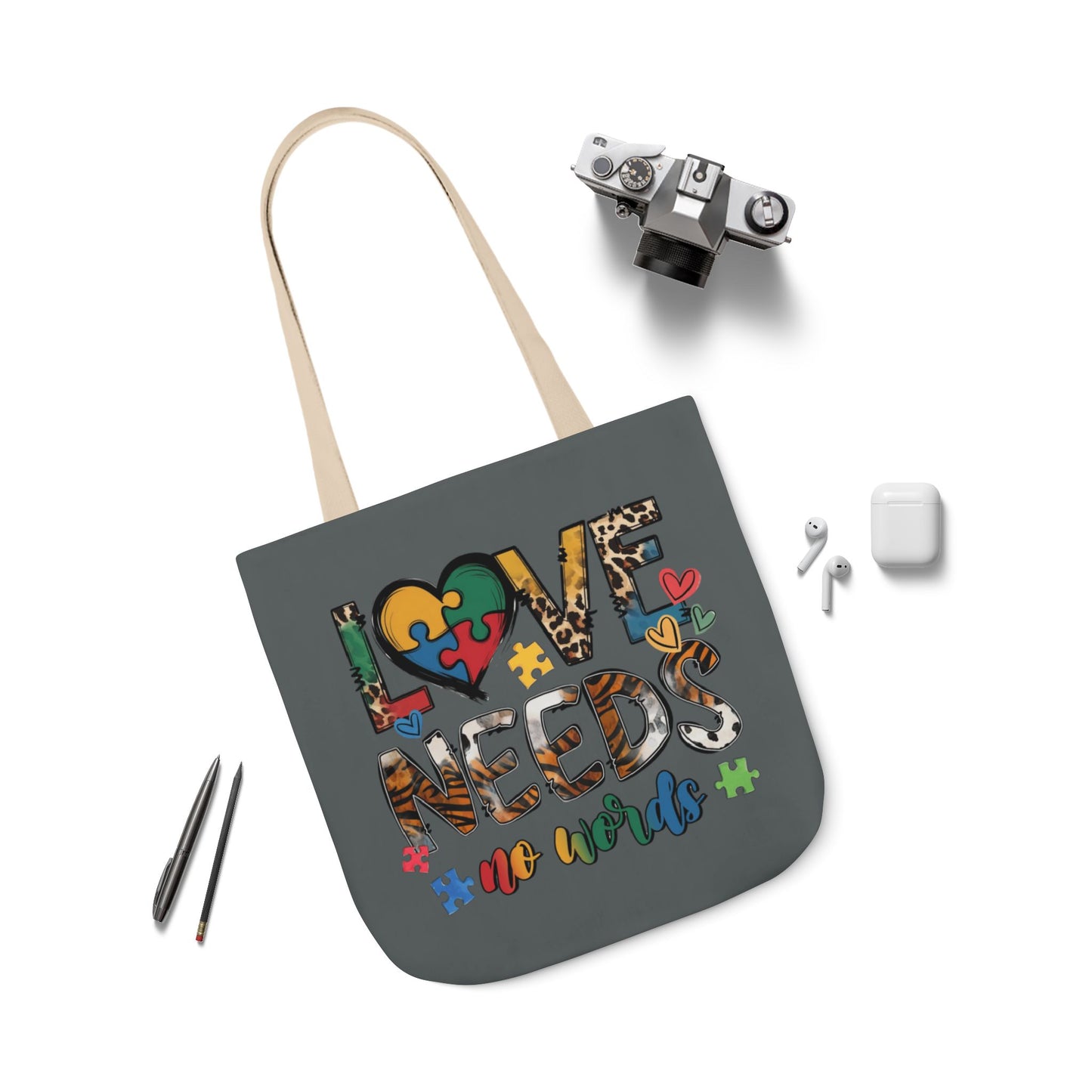 Colorful Love Needs Tote Bag