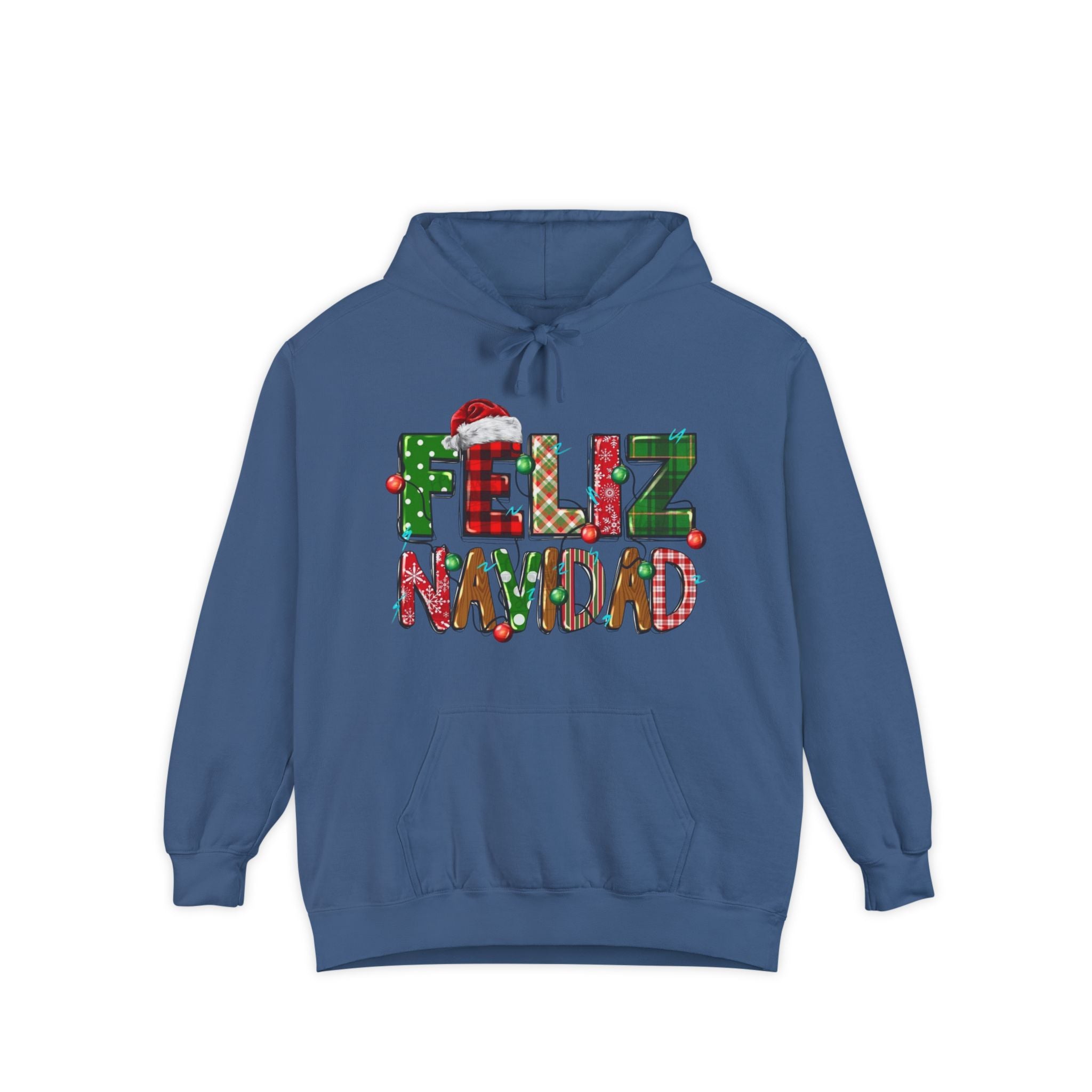 Feliz Navidad Holiday Hoodie  Festive Christmas Hoodie