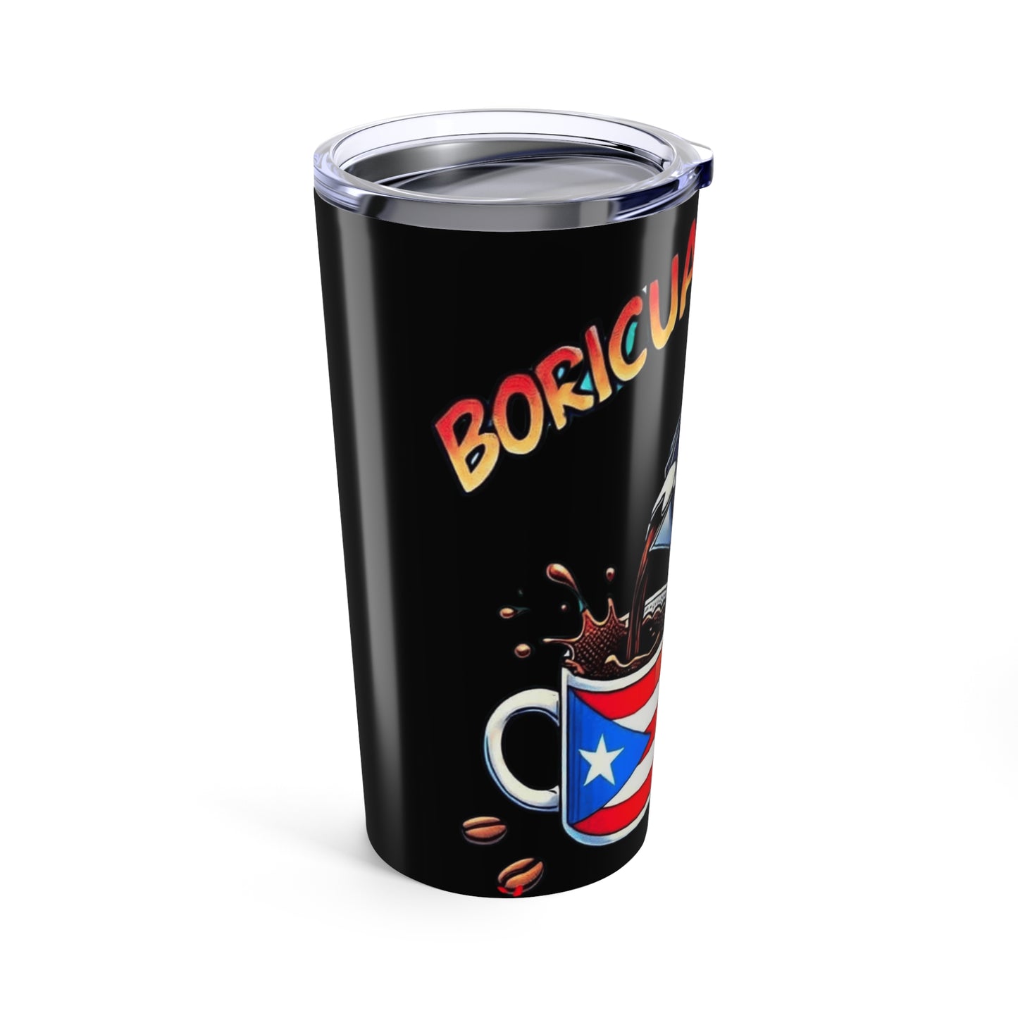 Puerto Rican Coffee Lover's Tumbler | 20oz Travel Mug, Perfect Gift for Coffee Enthusiasts, Birthday, Holidays, On-the-Go