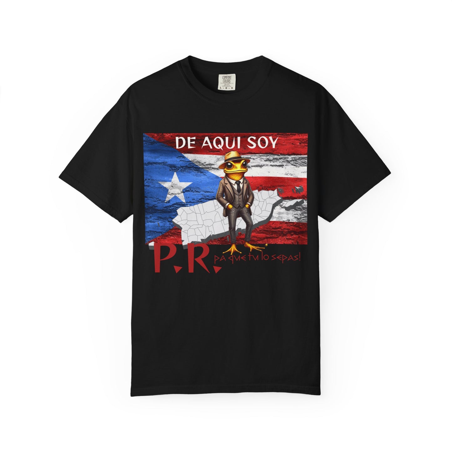 Puerto Rican Pride T-Shirt, Fun Casual Wear, Unisex Garment-Dyed Tee, Perfect for Celebrations, Cultural Identity Shirt