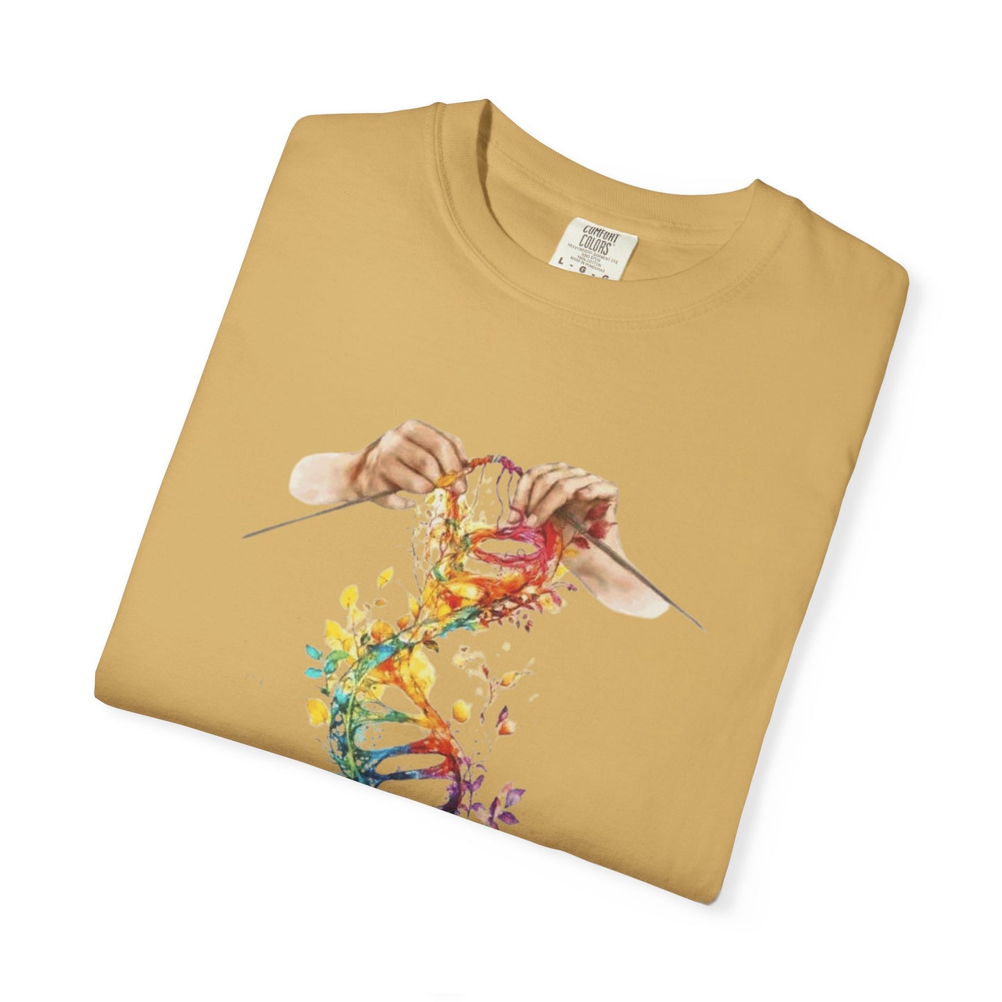 👚 Soft. Stylish. Mom-approved. Order now and gift her something she'll actually wear! Colorful DNA Art Unisex T-shirt, Science Tee, Creative Garment, Gift for Scientists,