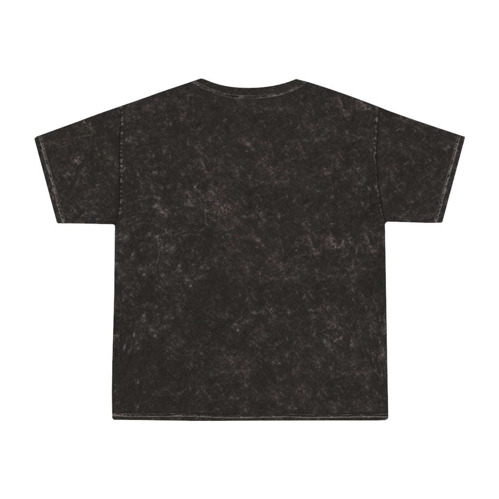 Mineral Wash Tee — Vintage Basketball Collage (Puerto Rico Flag)