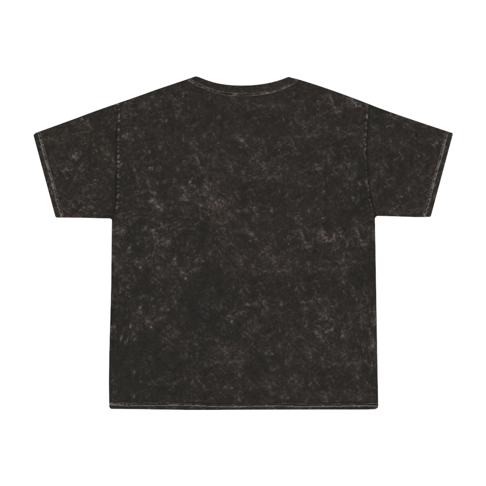 Mineral Wash Tee — Vintage Basketball Collage (Puerto Rico Flag)