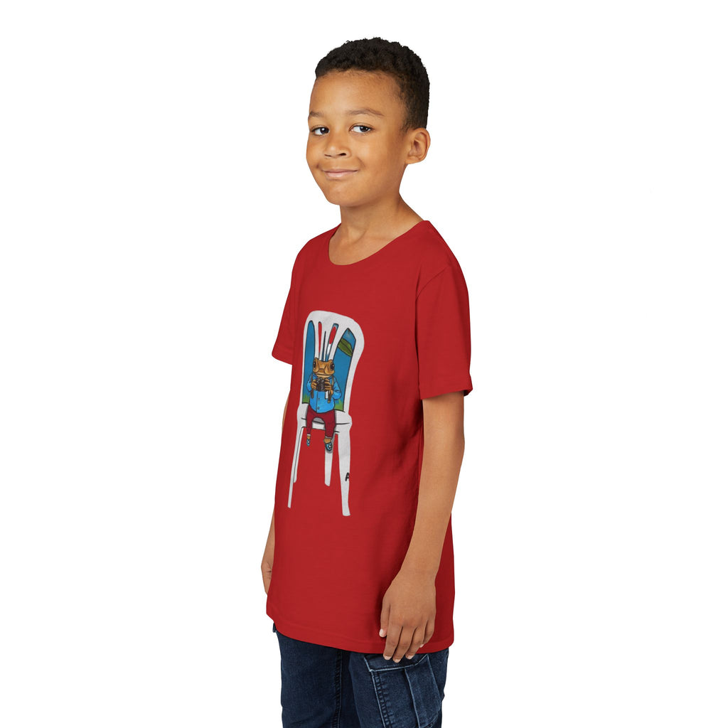 Kids Concho on a High Chair T-Shirt Cute Baby Rabbit Feeding Tee kids PUERTO RICO CHRISTMAS T-SHIRT