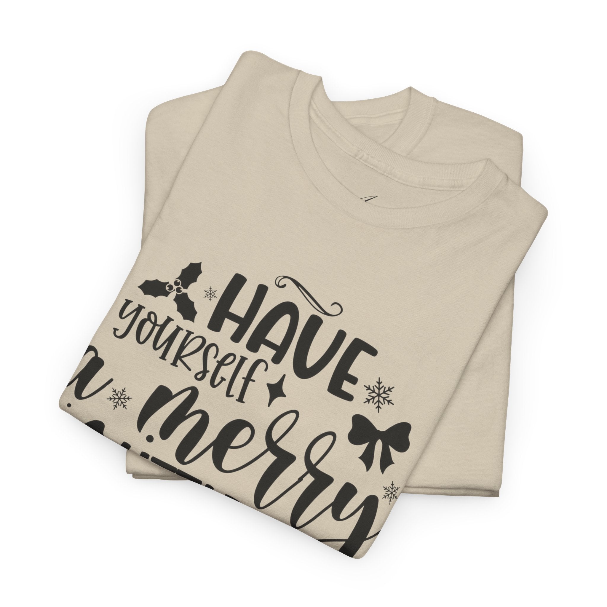 Merry Christmas Cotton Tee Holiday Graphic Tees & Cozy Festive Wear