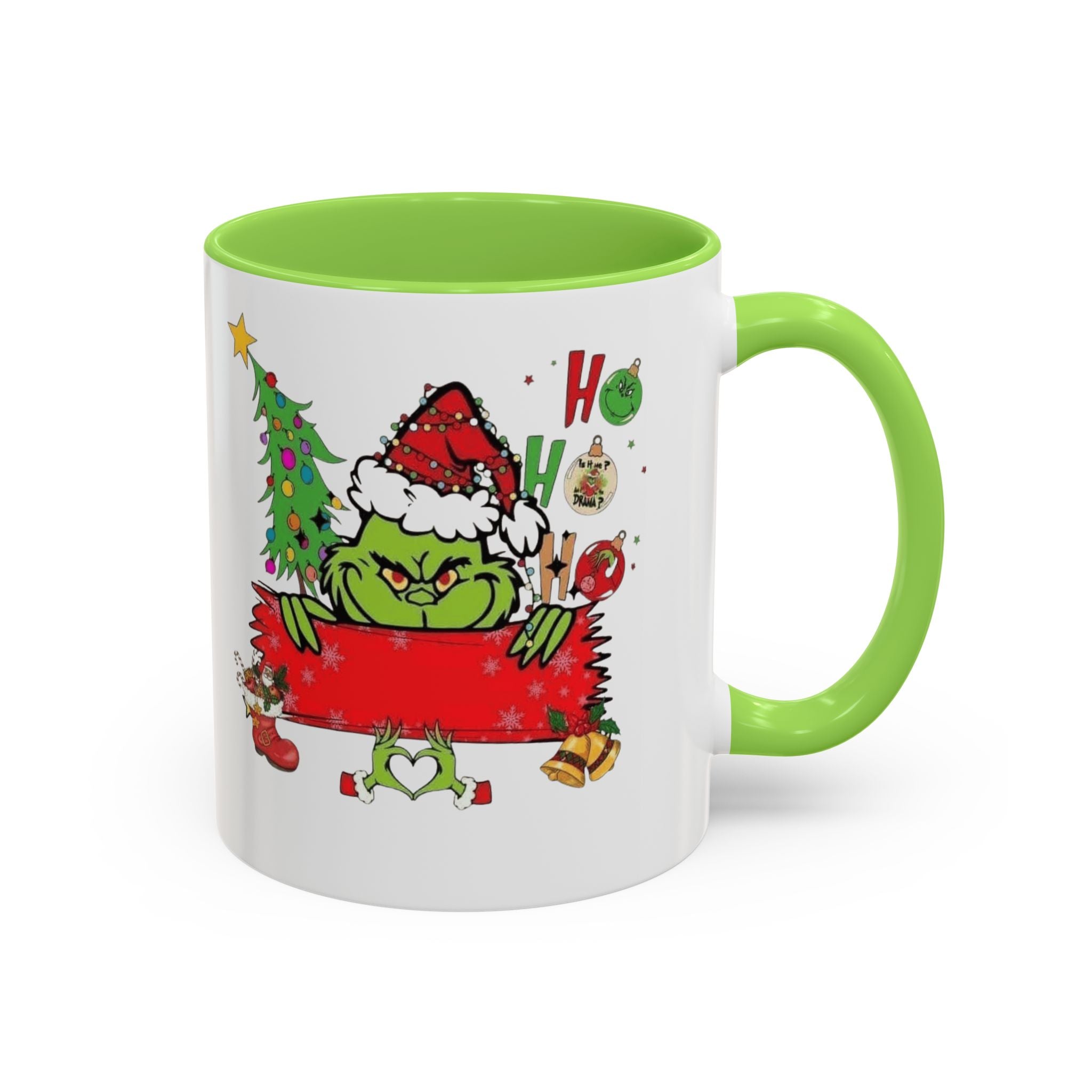Christmas Grinch Mug (11oz & 15oz)  Funny Holiday Coffee Cup with Grinch Illustration Christmas Mugs Collection!