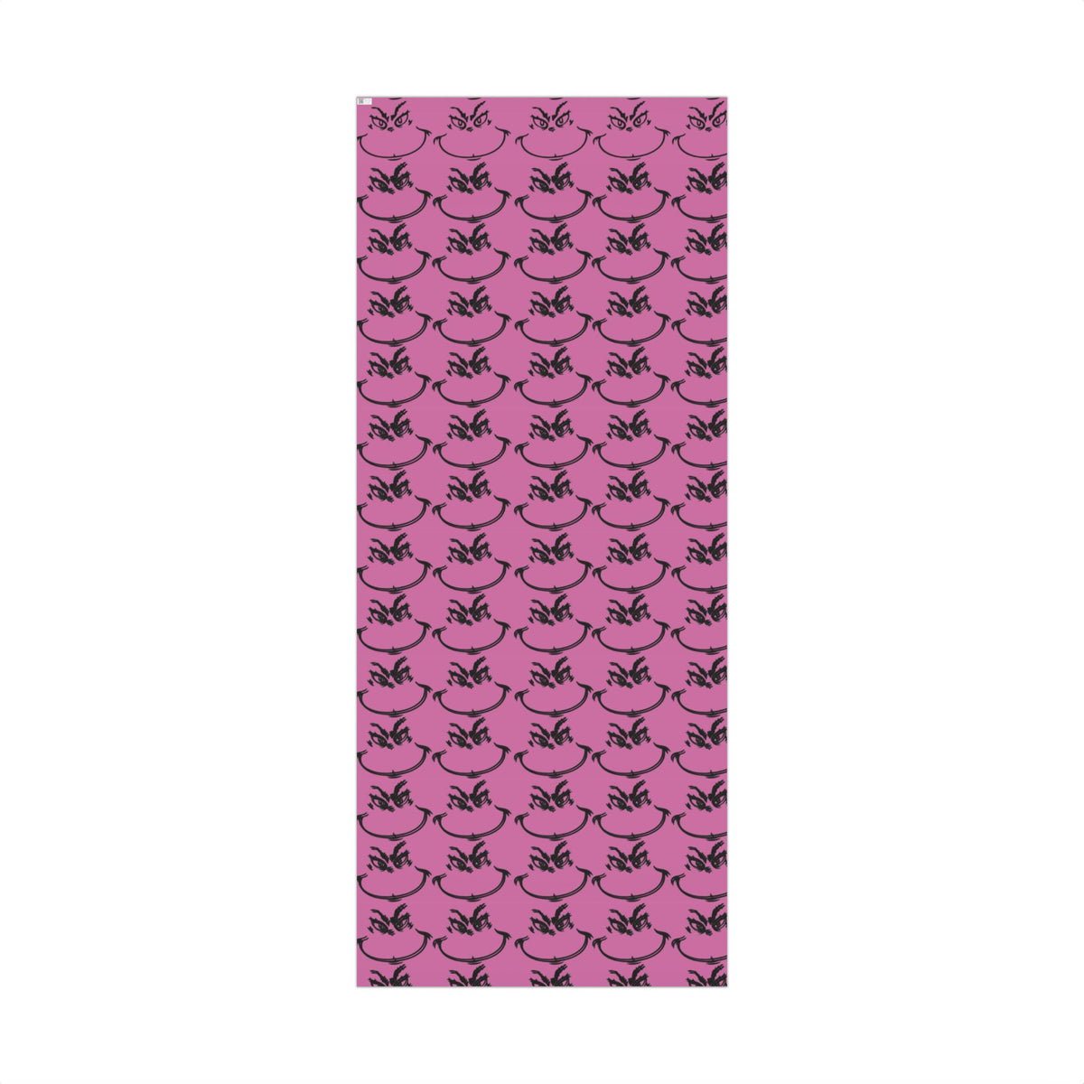 TheGrench Pink Botanical Gift Wrap Paper  Black Fern Pattern Wrapping Sheets