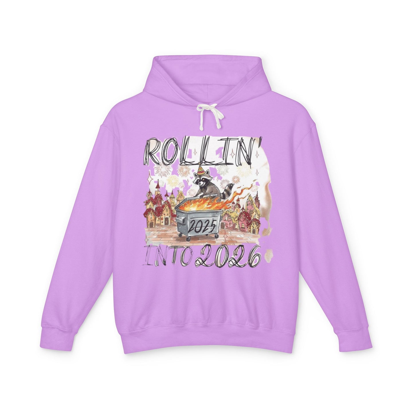 Rollin' Into 2026 Retro Winter Hooded Sweatshirt