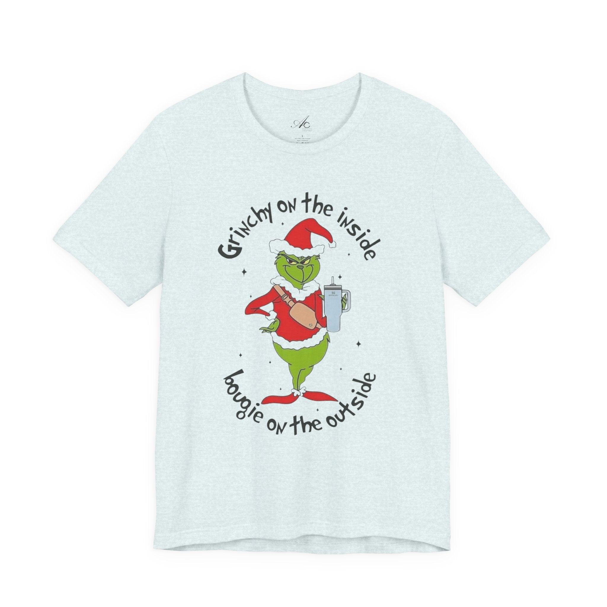 Grinch-Inspired Holiday Tee: 'Grinchy on the Inside, Boogie on the Outside'