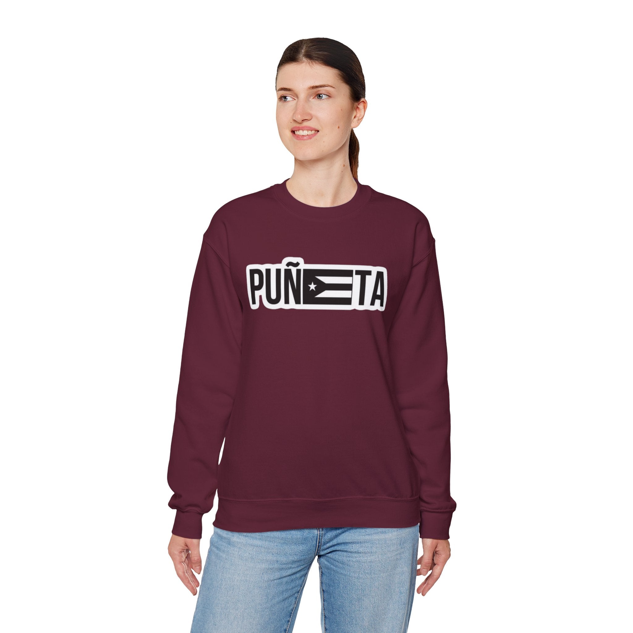 Puñeta Sweatshirt  Puerto Rican Flag Graphic Crewneck