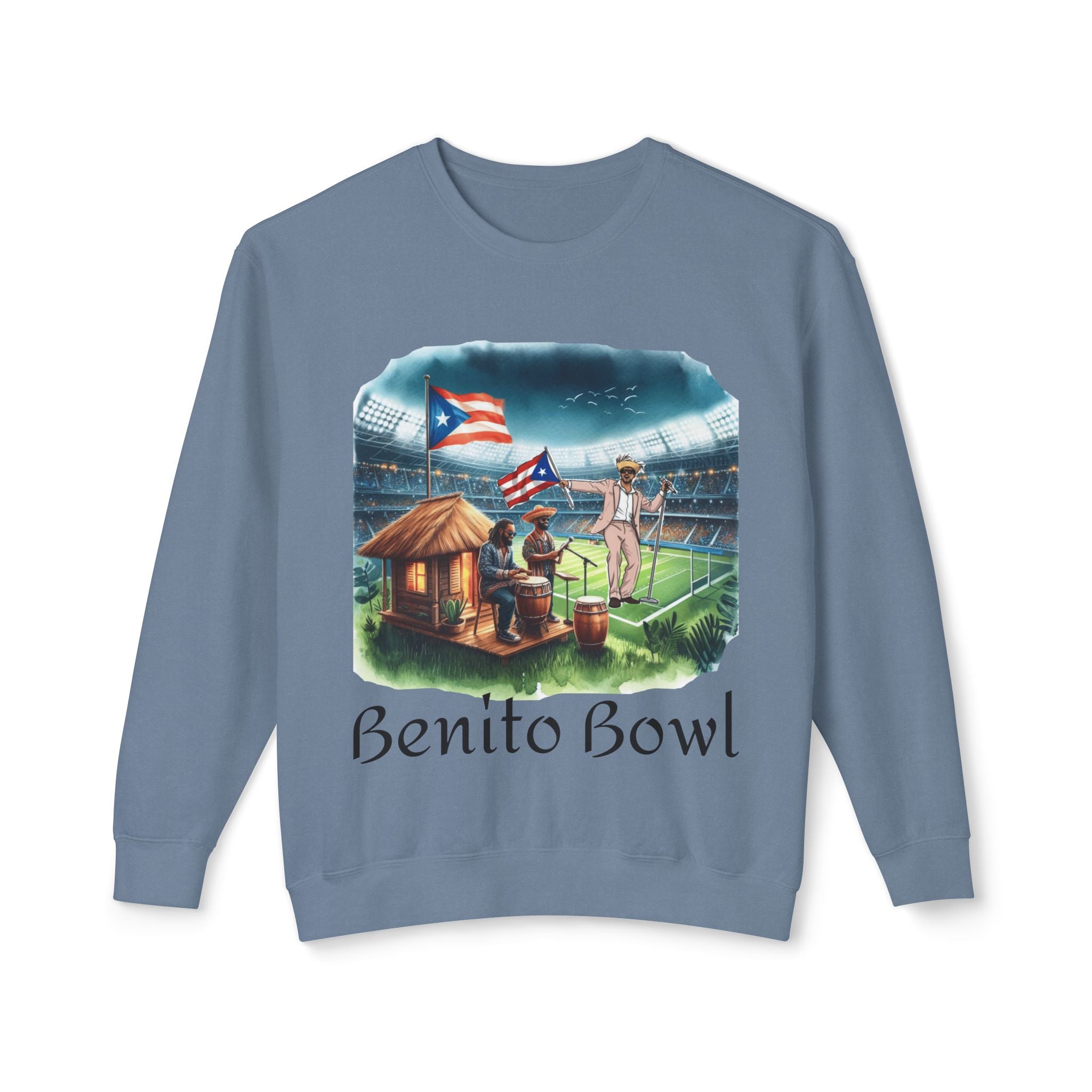 Benito Bowl Sweatshirt  Puerto Rican Tailgate SuperBowl Crewneck