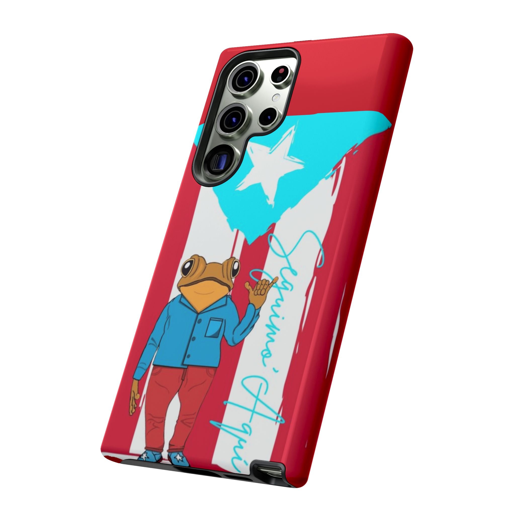Puerto Rican Flag Frog Design ("Señorita Hops")Phone Case Isla del Encanto Phone Case – Puerto Rican Style