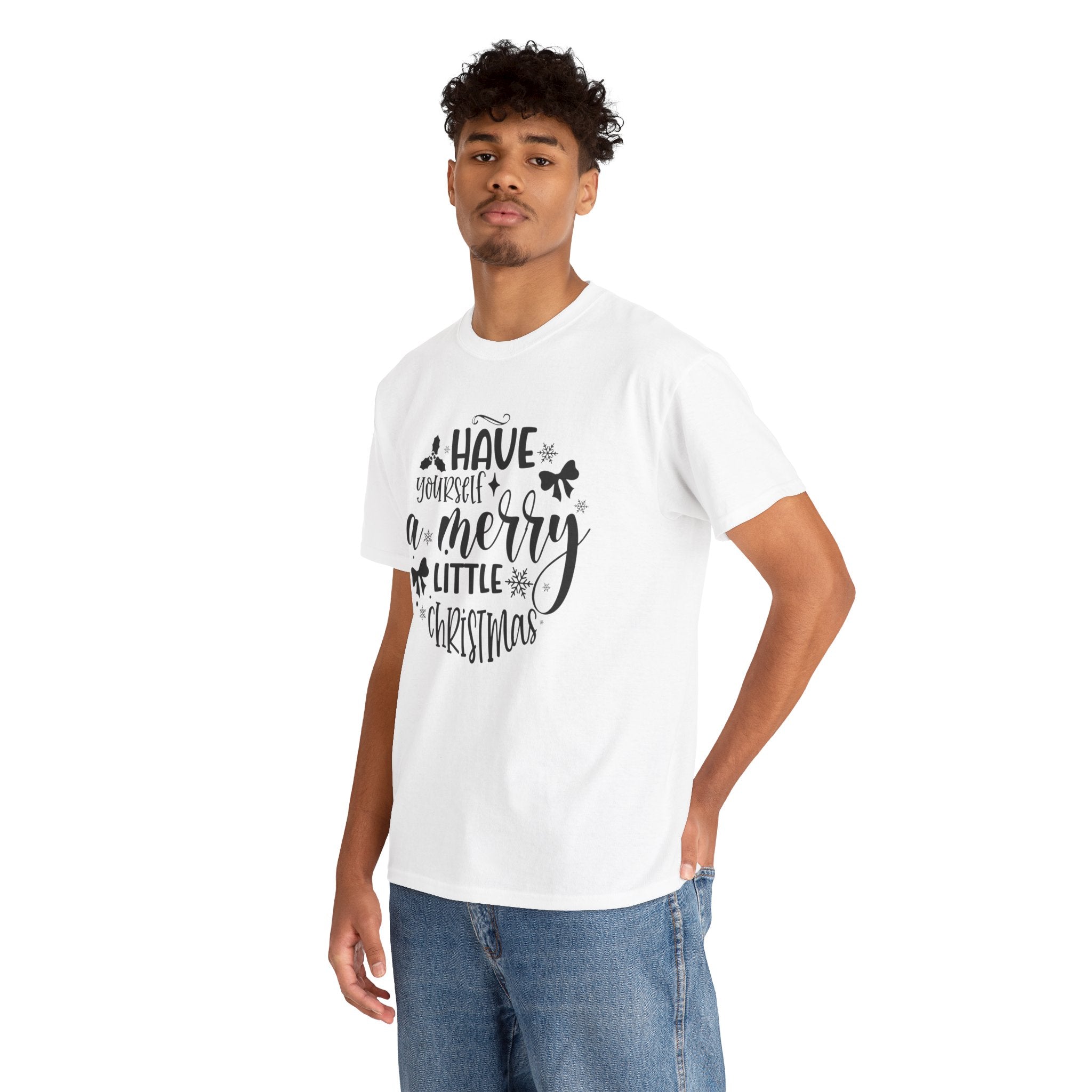 Merry Christmas Cotton Tee Holiday Graphic Tees & Cozy Festive Wear