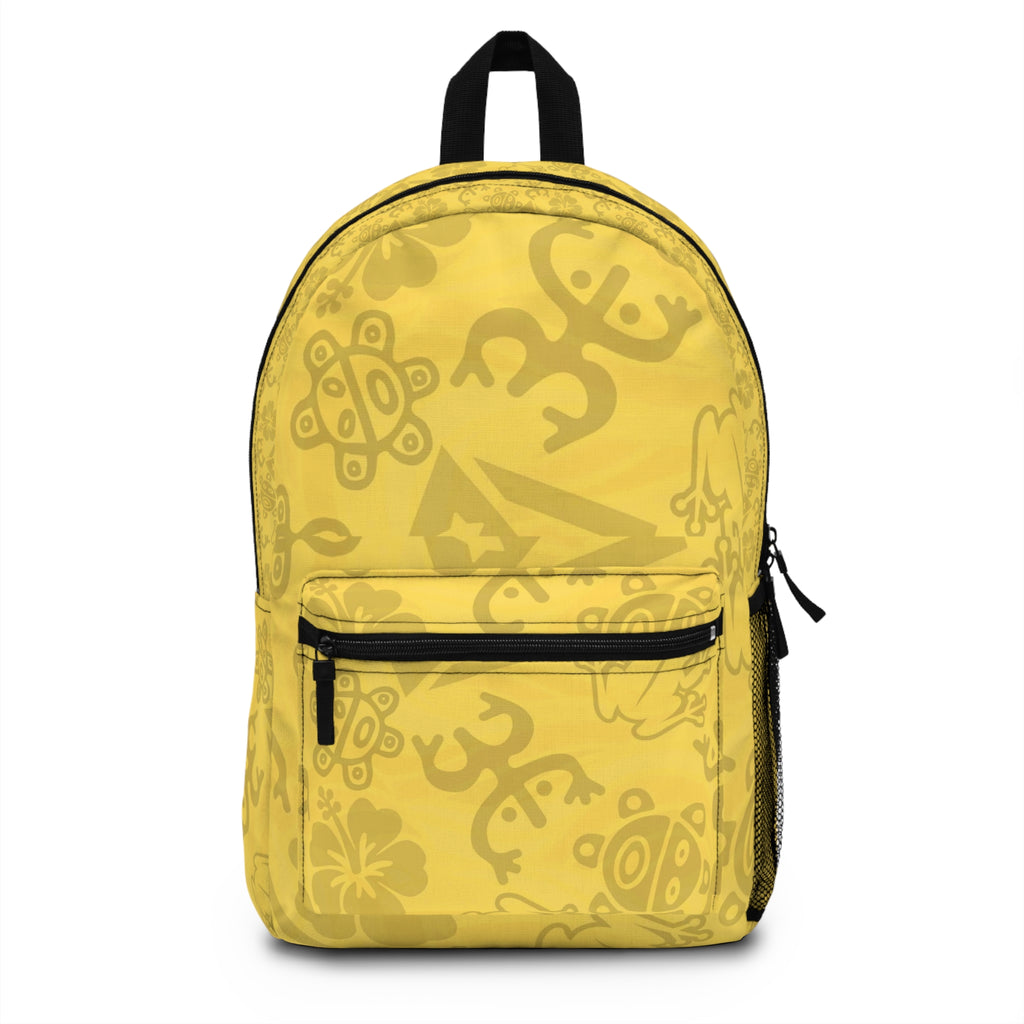 Herencia Boricua Taino De Aqui Tropical Pattern Backpack Puerto Rican heritage