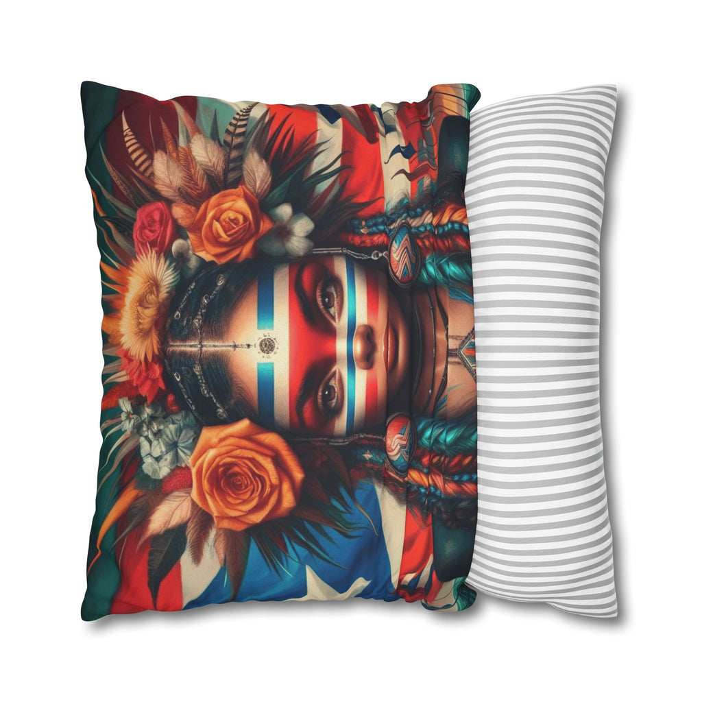 Tribal Goddess Decorative Pillow Puerto Rico Culture Pillow