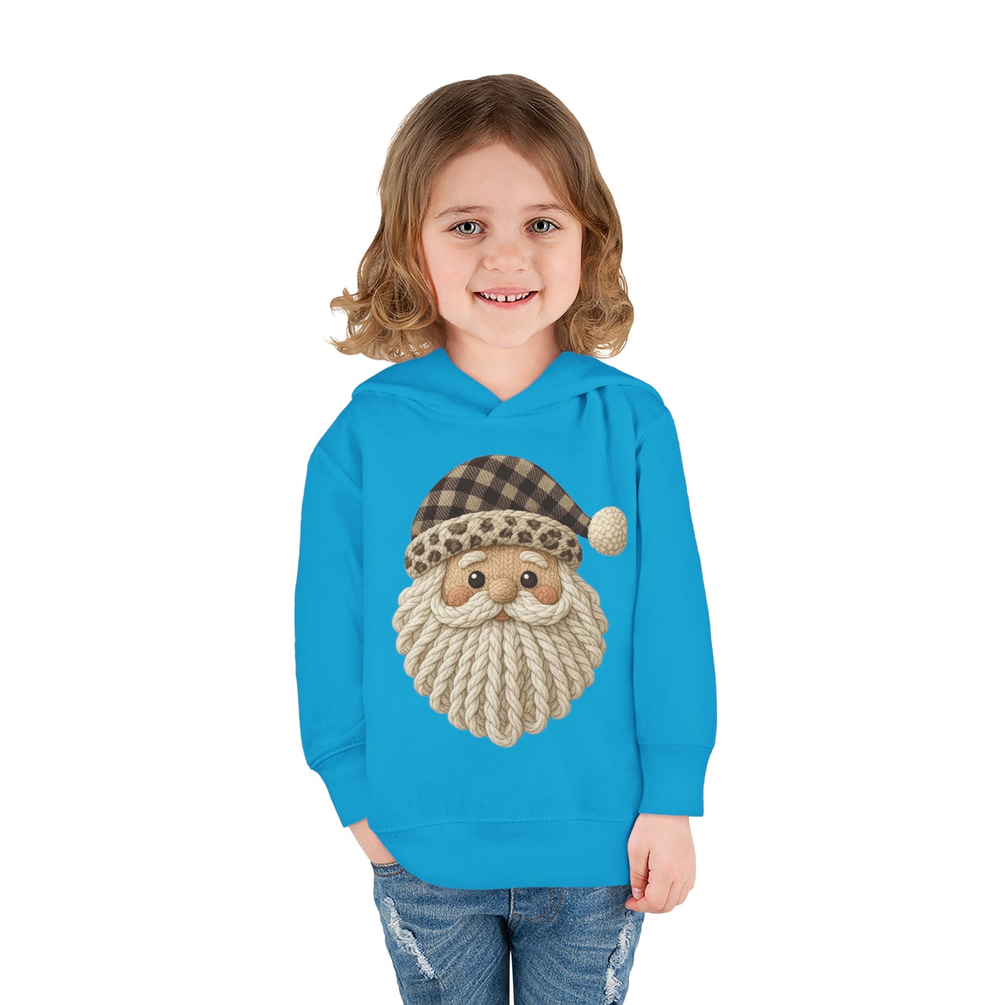Toddler Hoodie  Cozy Plaid Santa Gnome Pullover