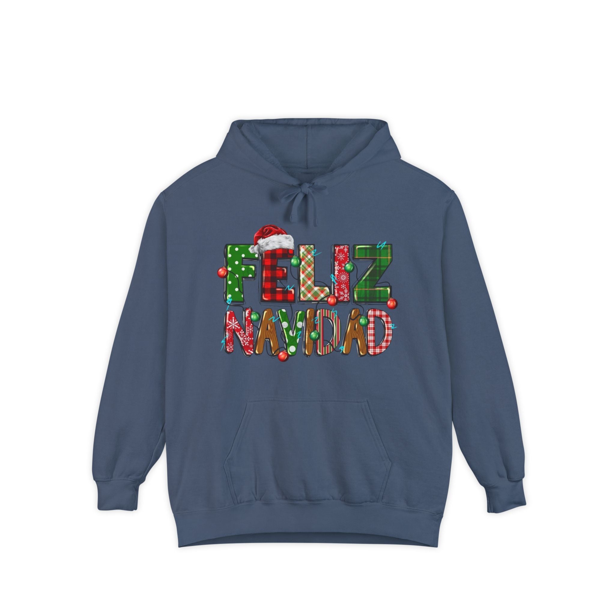 Feliz Navidad Holiday Hoodie  Festive Christmas Hoodie