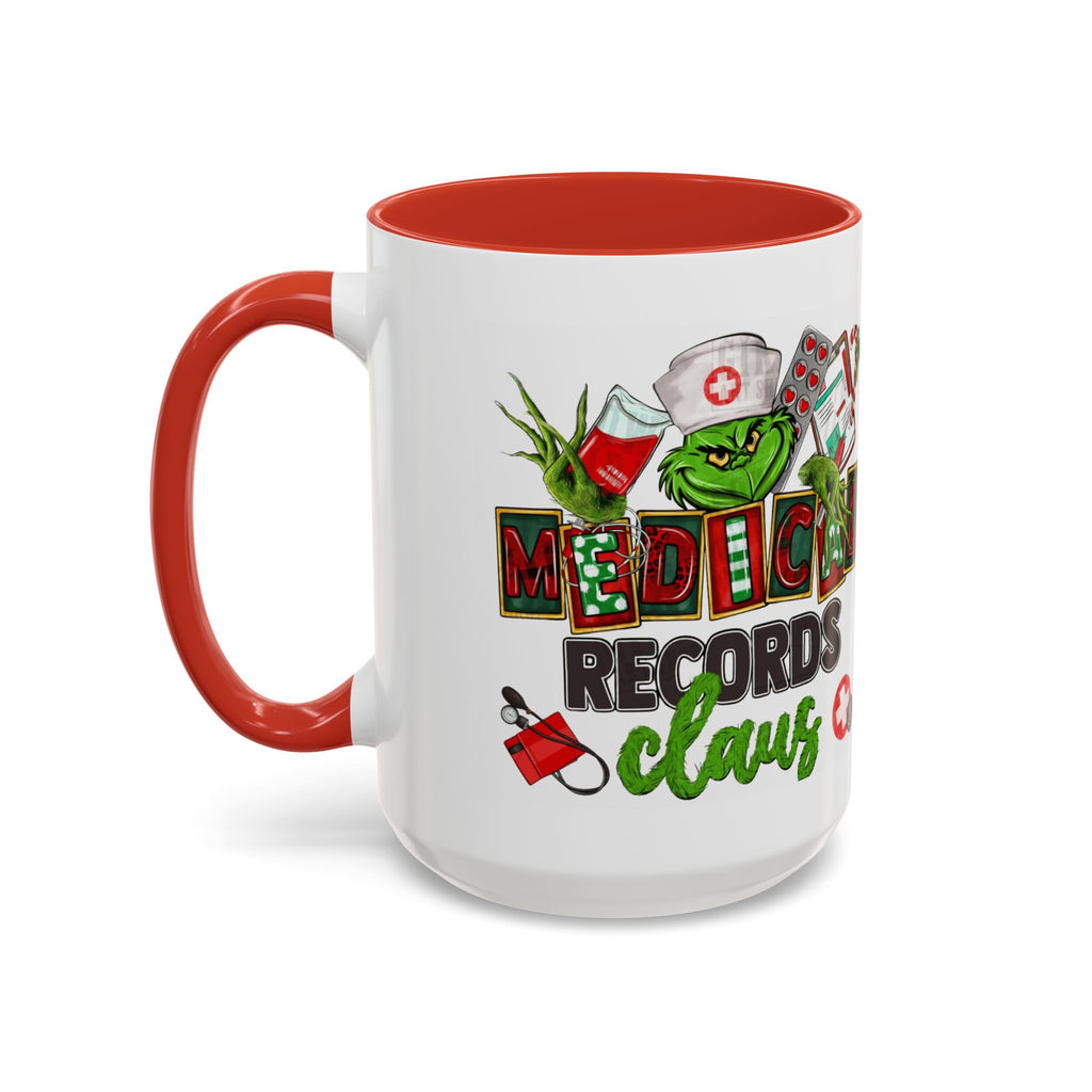 Medical Records Claus Coffee Mug — Funny Holiday Nurse & Medical Staff Gift (11/15oz) Medical Christmas Mug,