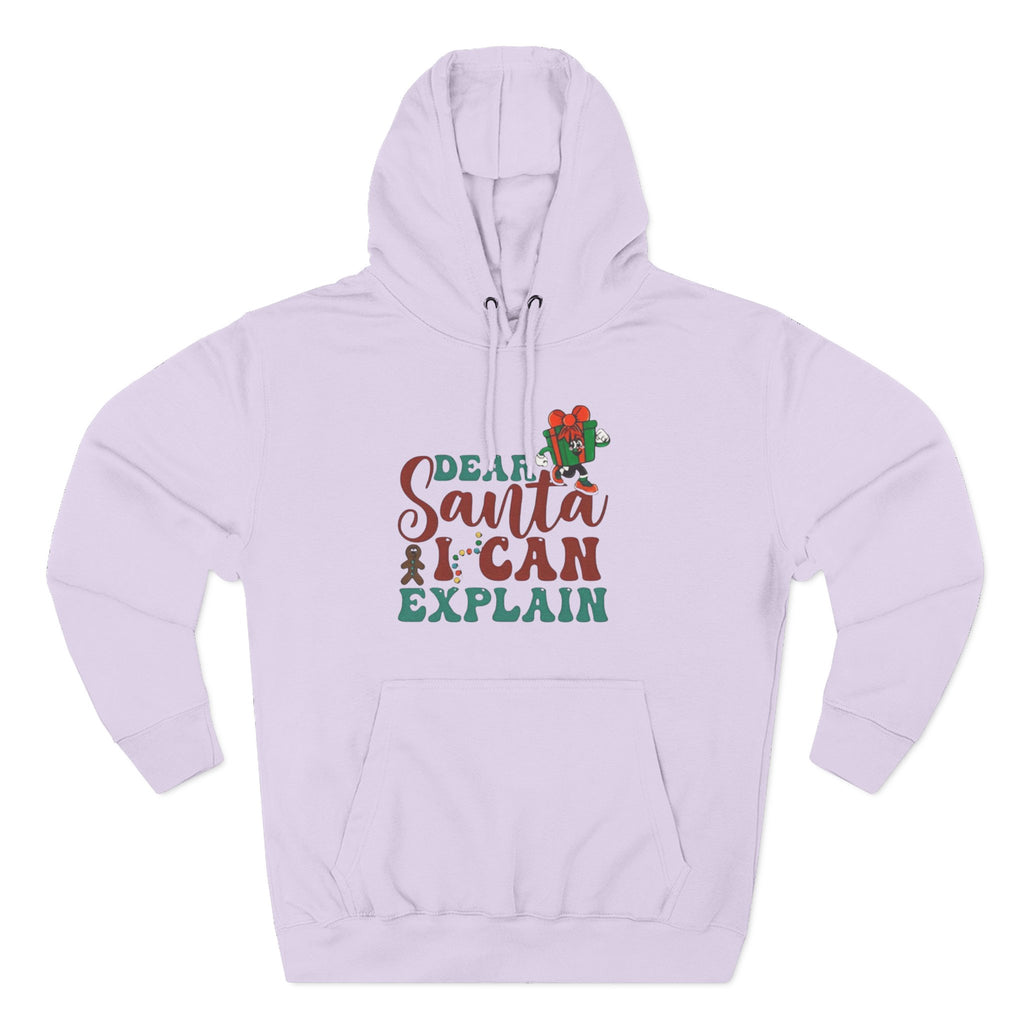 Christmas Hoodie “Dear Santa I Can Explain” Funny Holiday Pullover Christmas T-Shirts and Sweatshirts Collection