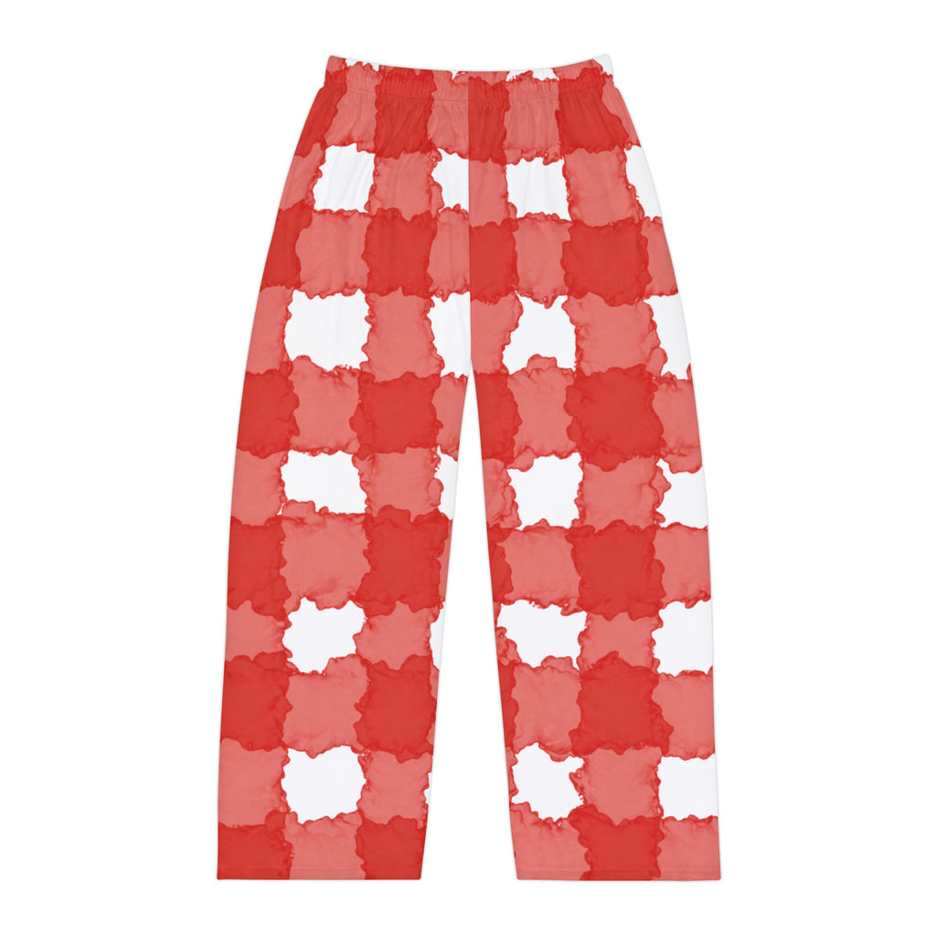 Men's Red Buffalo Check Pajama Pants — Cozy Plaid Loungewear Cute & Cozy Sleepwear – Valentine Nightwear