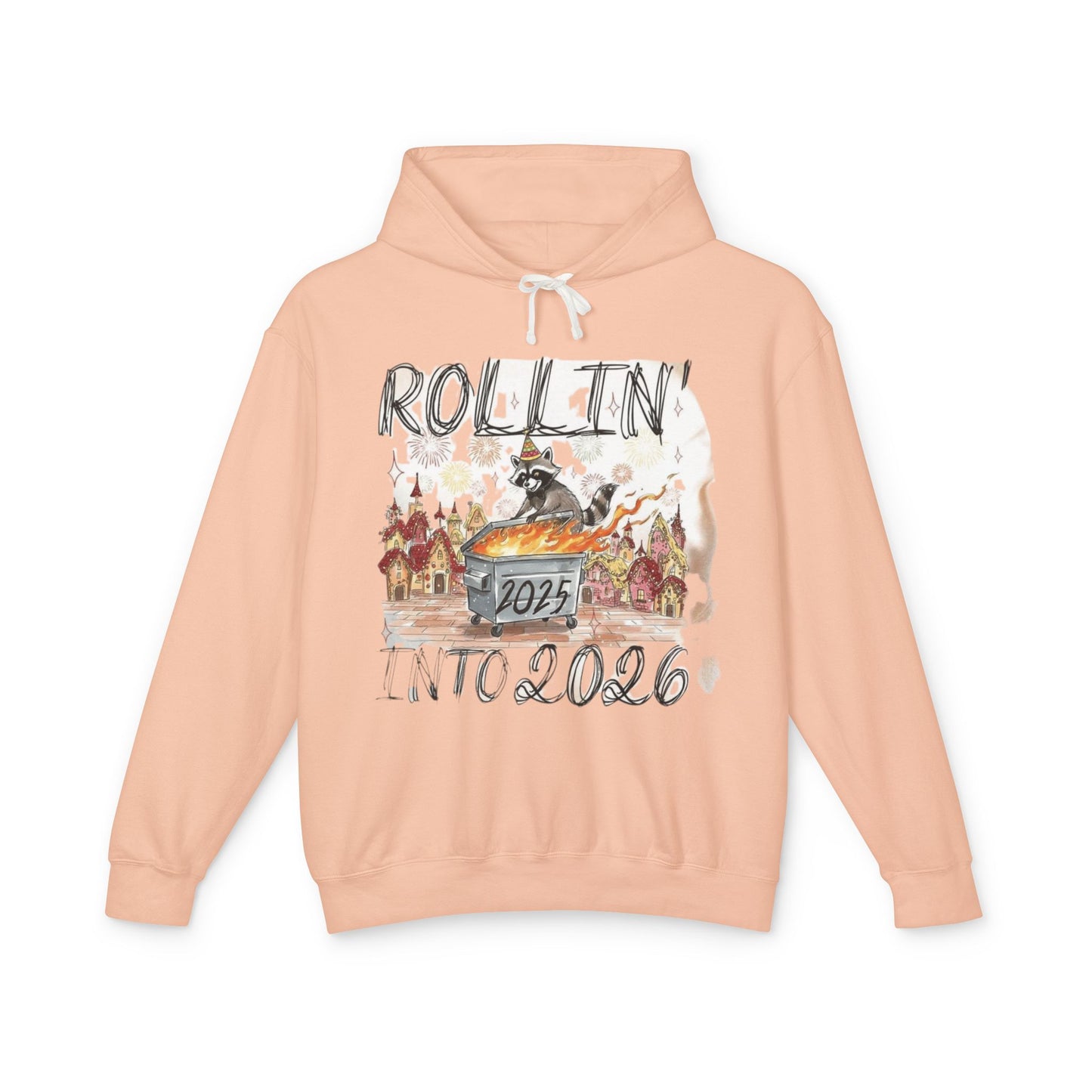 Rollin' Into 2026 Retro Winter Hooded Sweatshirt