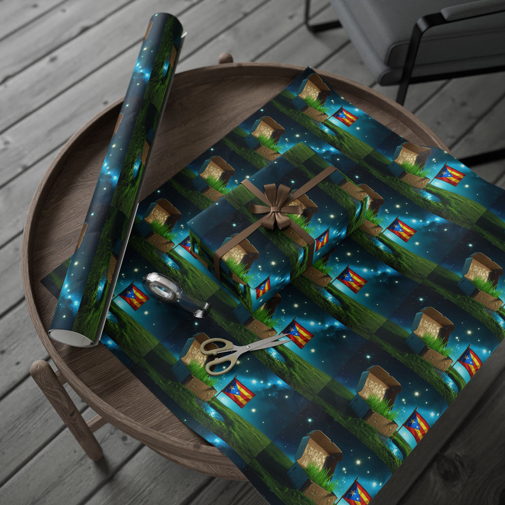 Puerto Rico Wrapping Paper – Cultural Gift Wrap | Boricua Heritage Design | Holiday & Celebration Gift Packaging