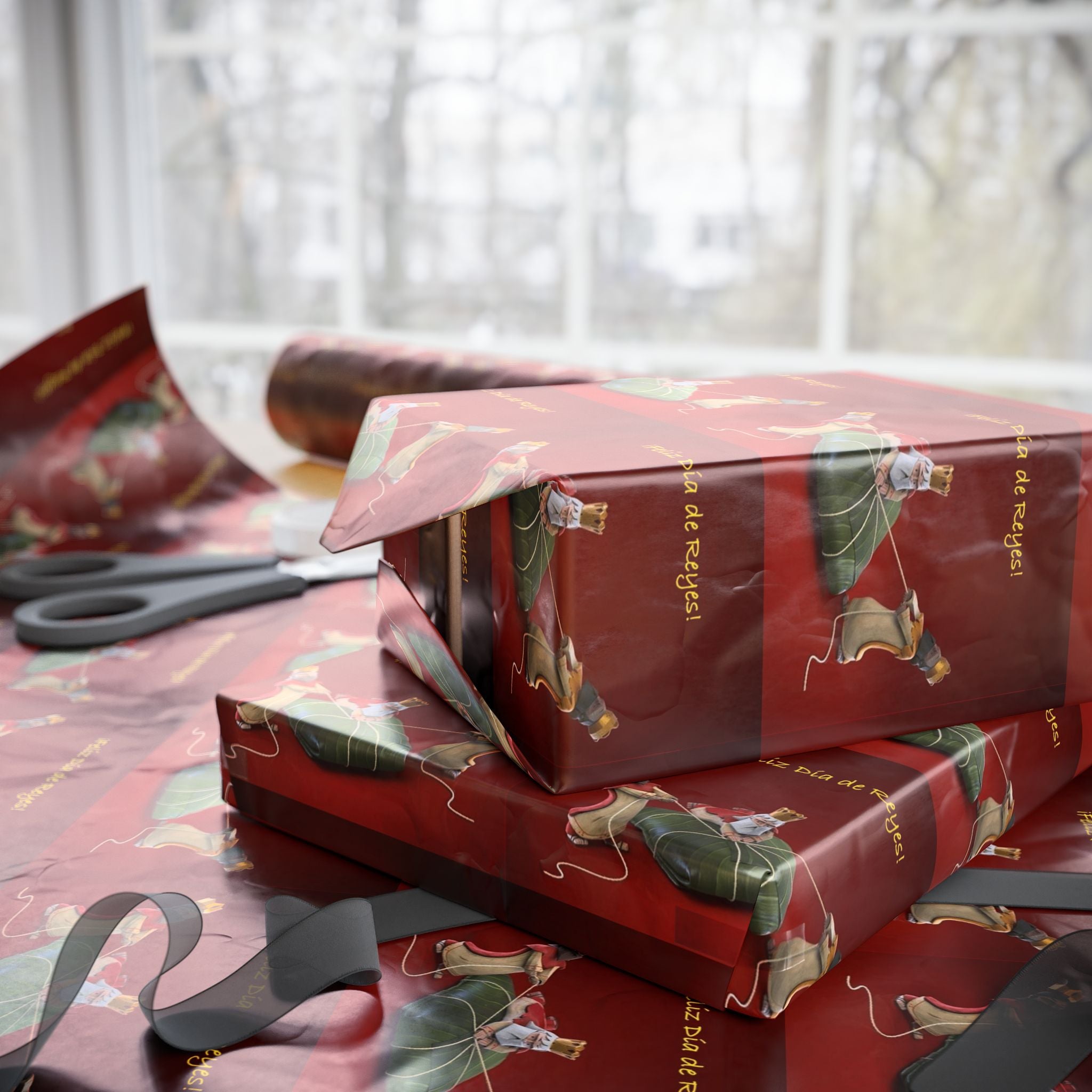 Navidad en Puerto Rico Wrapping Paper – Festive Boricua Holiday Gift Wrap 🇵🇷🎄