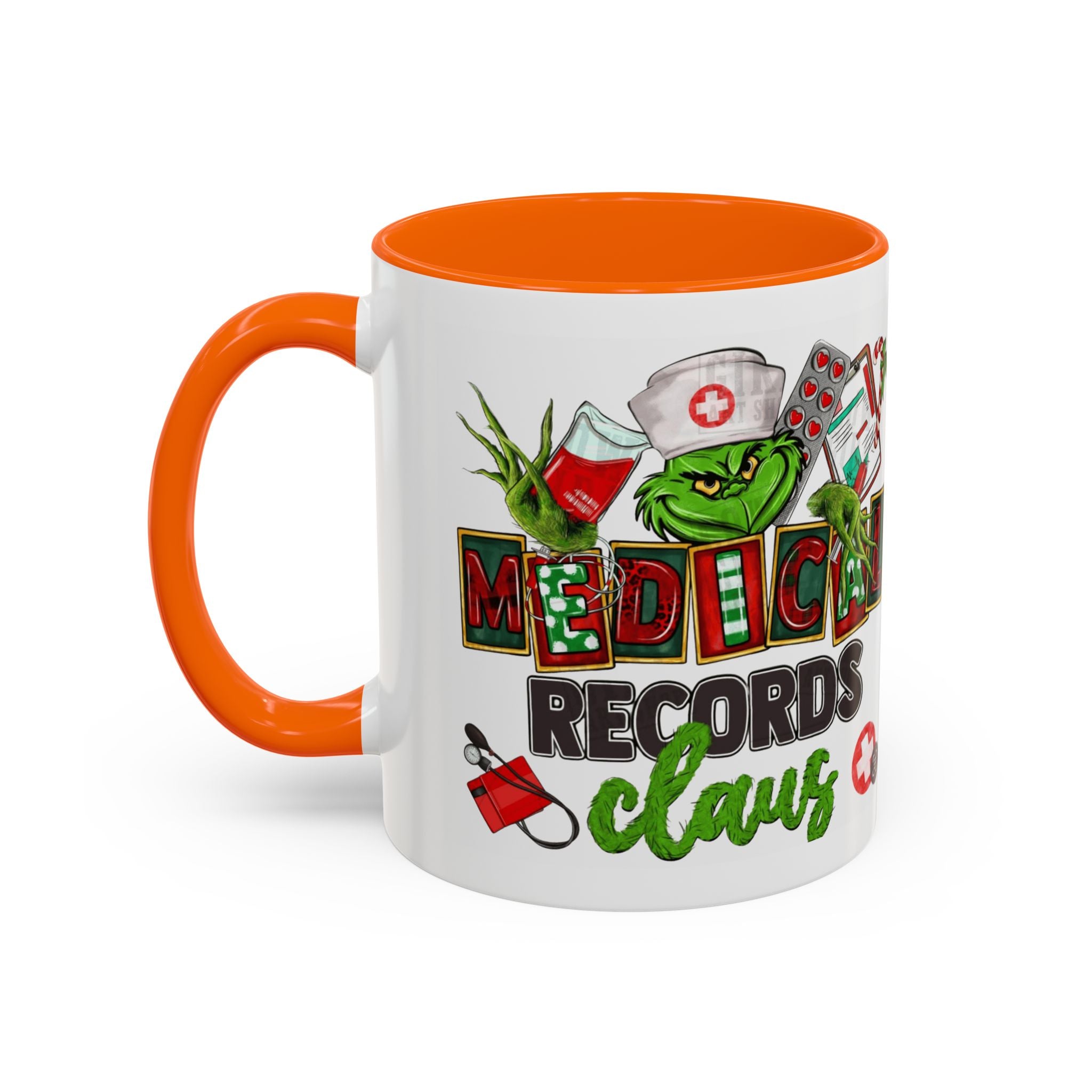 Medical Records Claus Coffee Mug — Funny Holiday Nurse & Medical Staff Gift (11/15oz) Medical Christmas Mug,