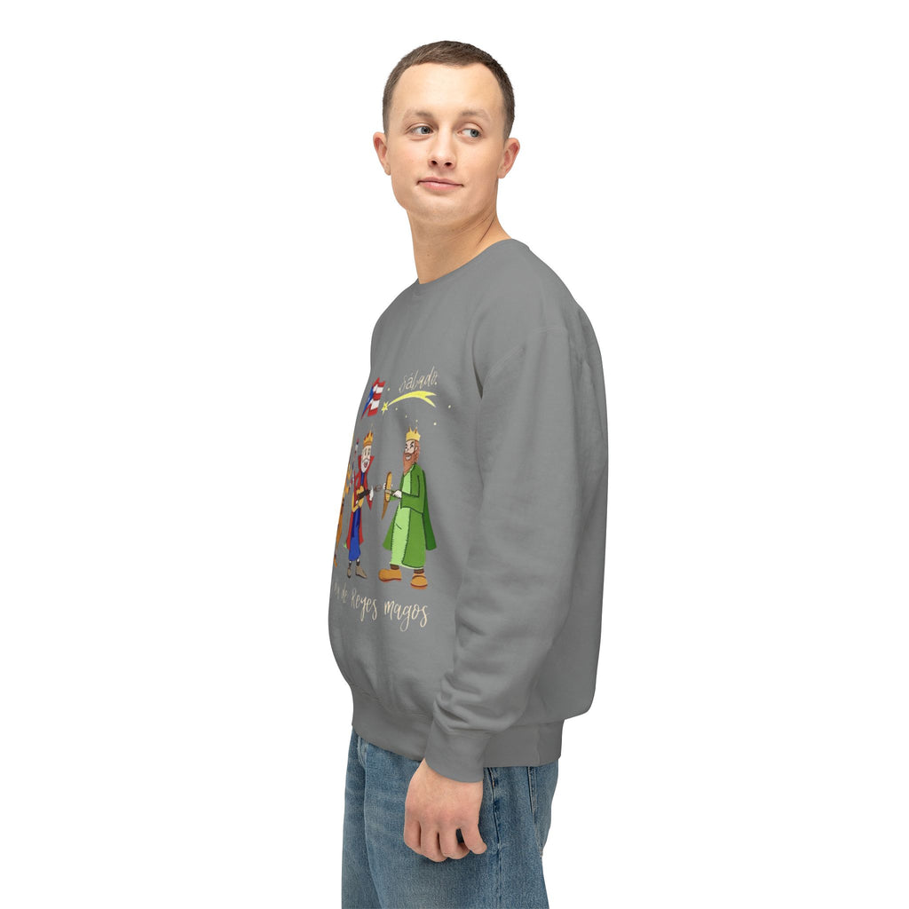 Three Kings Sweatshirt  'Feliz Día De Los Reyes Magos' Holiday Crewneck Christmas T-shirts and sweaters