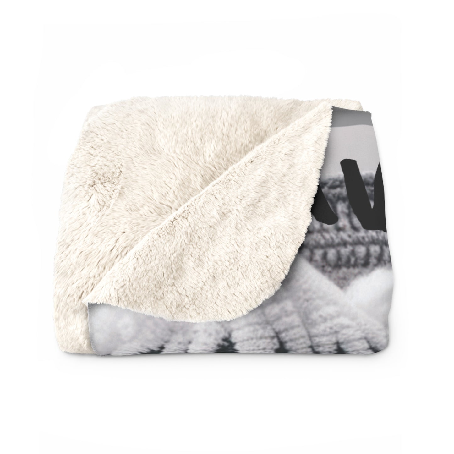 Sherpa Fleece Blanket - Puerto Rico Christmas Decor and Holiday Gift