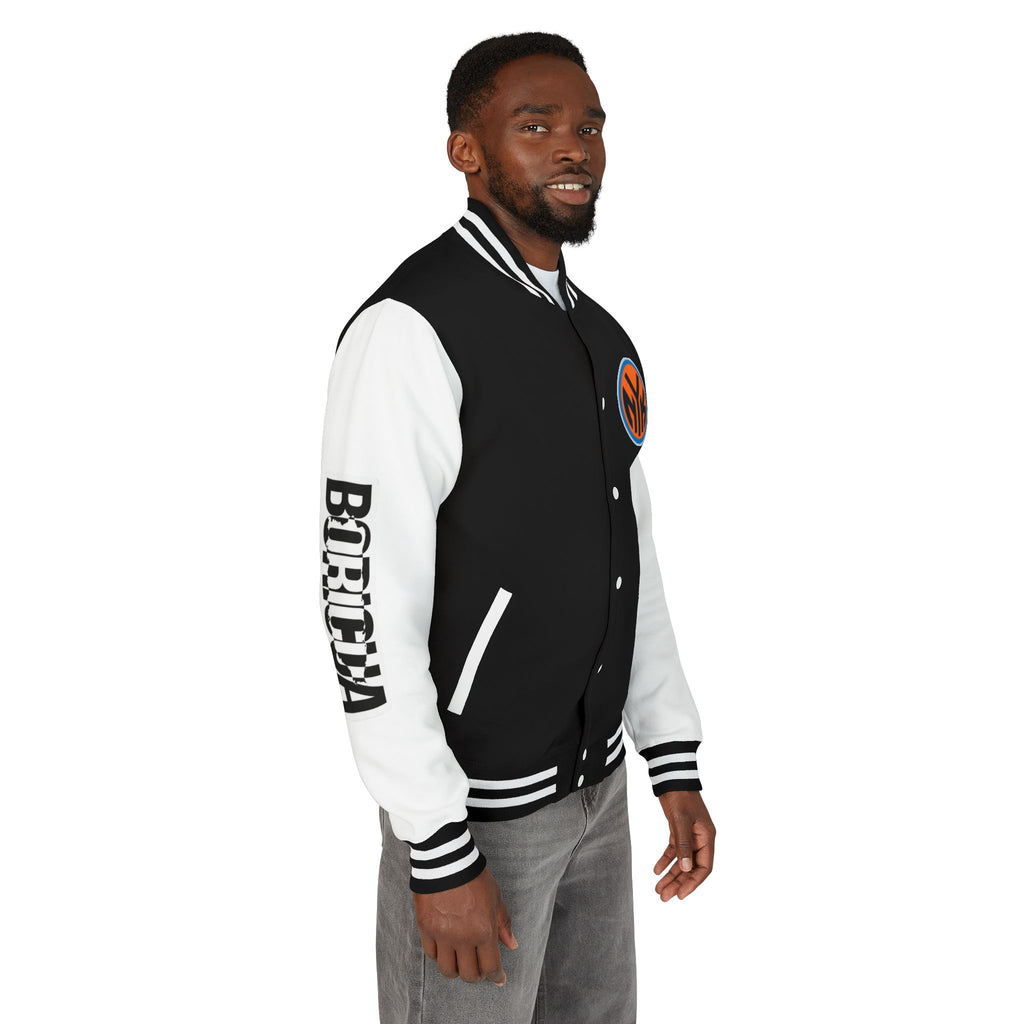 Basketball-Inspired Letterman Jacket — Men's Retro Varsity Sports Jacket Jose AlvarTribute Varsity Jacket