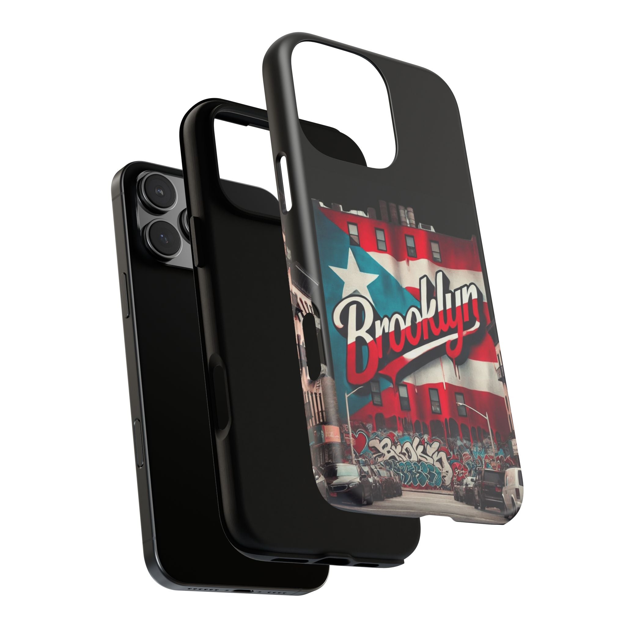 Brooklyn Street Art Phone Case  Urban Graffiti Protective Cover