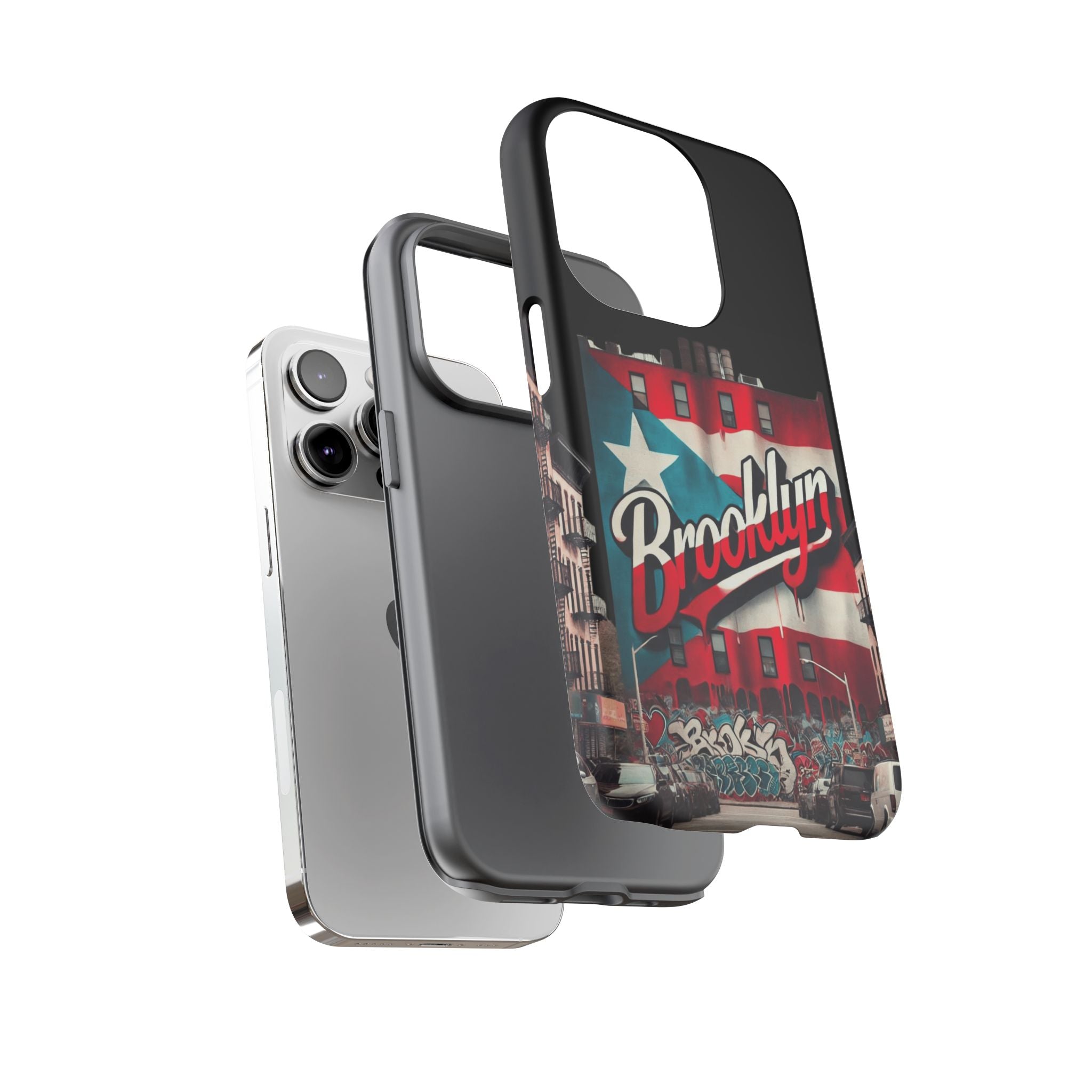 Brooklyn Street Art Phone Case  Urban Graffiti Protective Cover