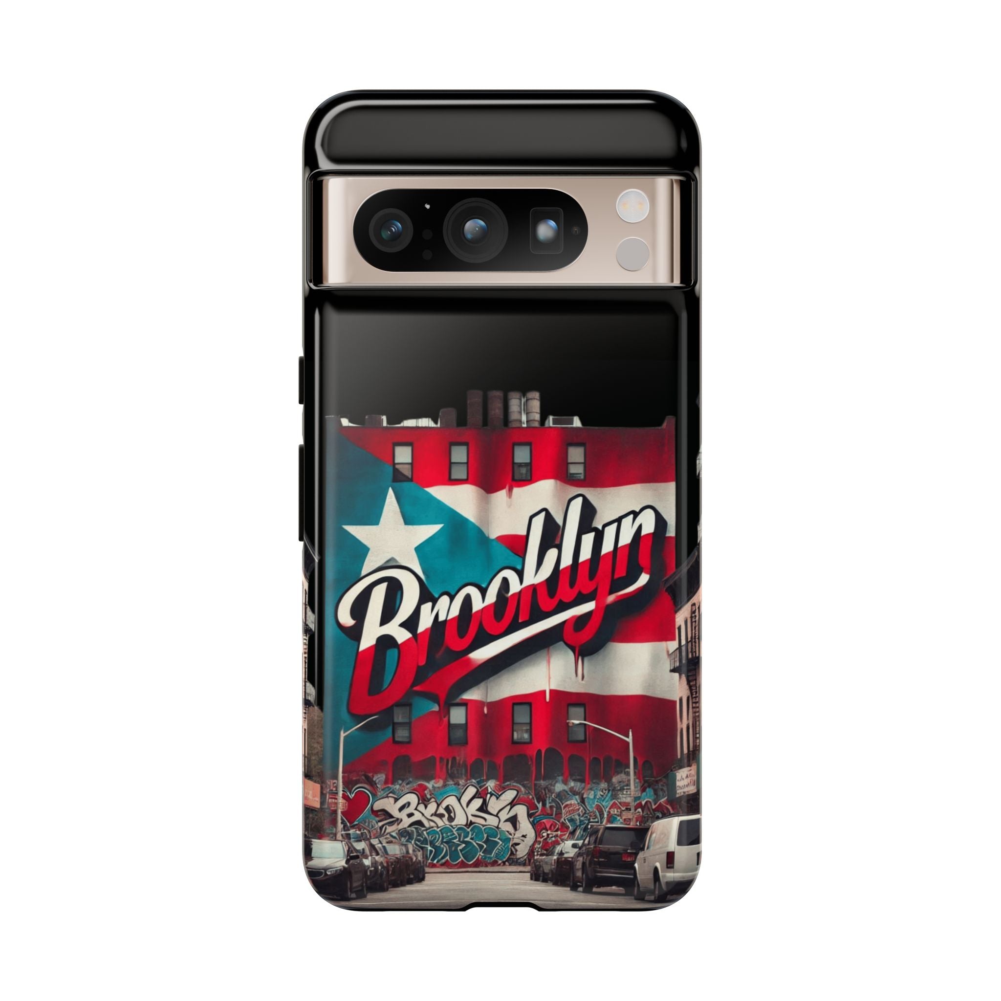 Brooklyn Street Art Phone Case  Urban Graffiti Protective Cover