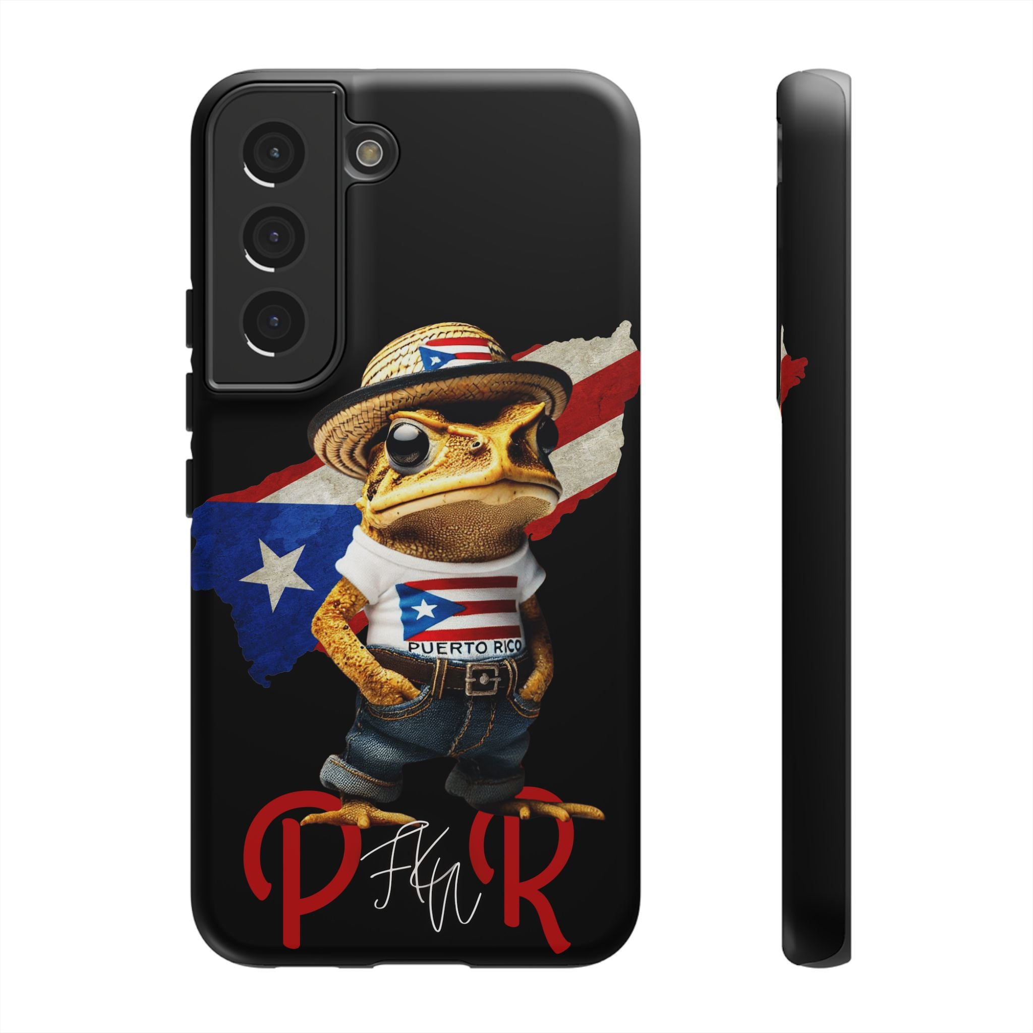 Puerto Rican Frog Tough Phone Case  Puerto Rico Flag Patriotic Protective Case