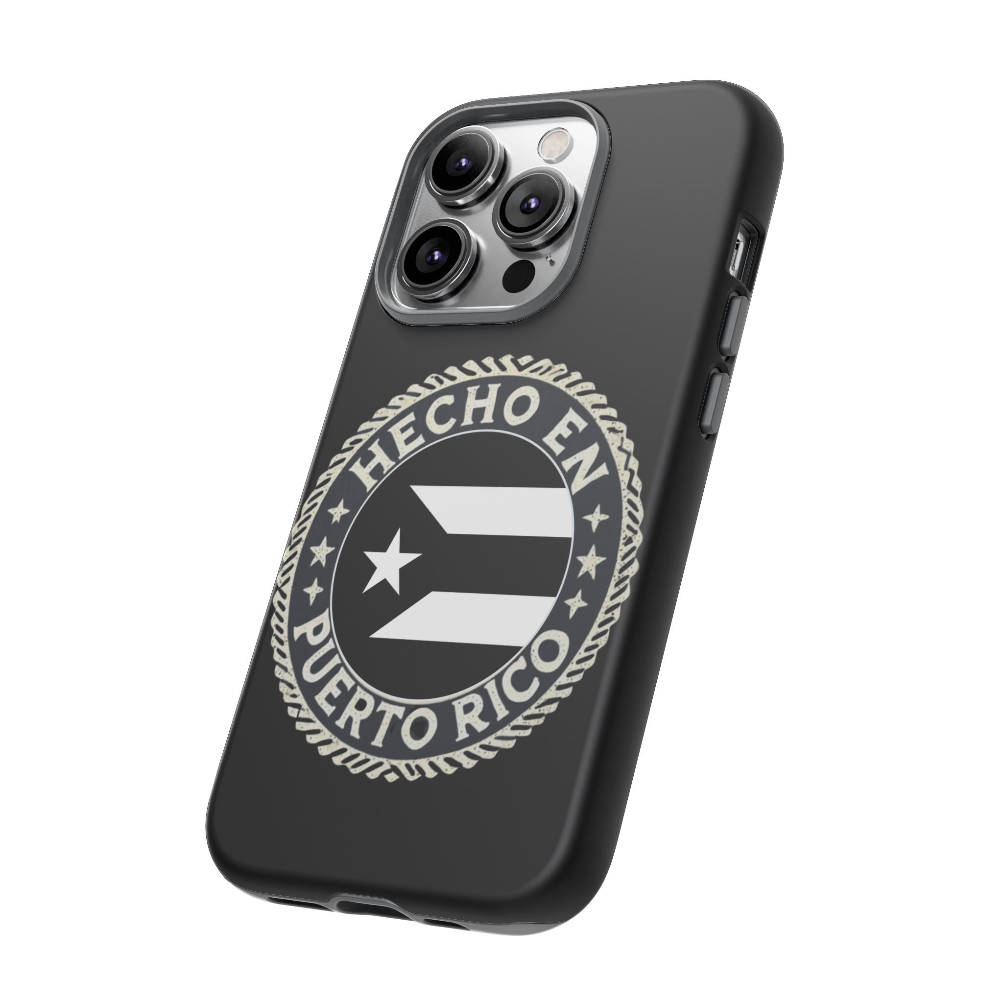 Hecho en Puerto Rico Phone Case  Puerto Rican Flag Emblem Tough Protective Cover