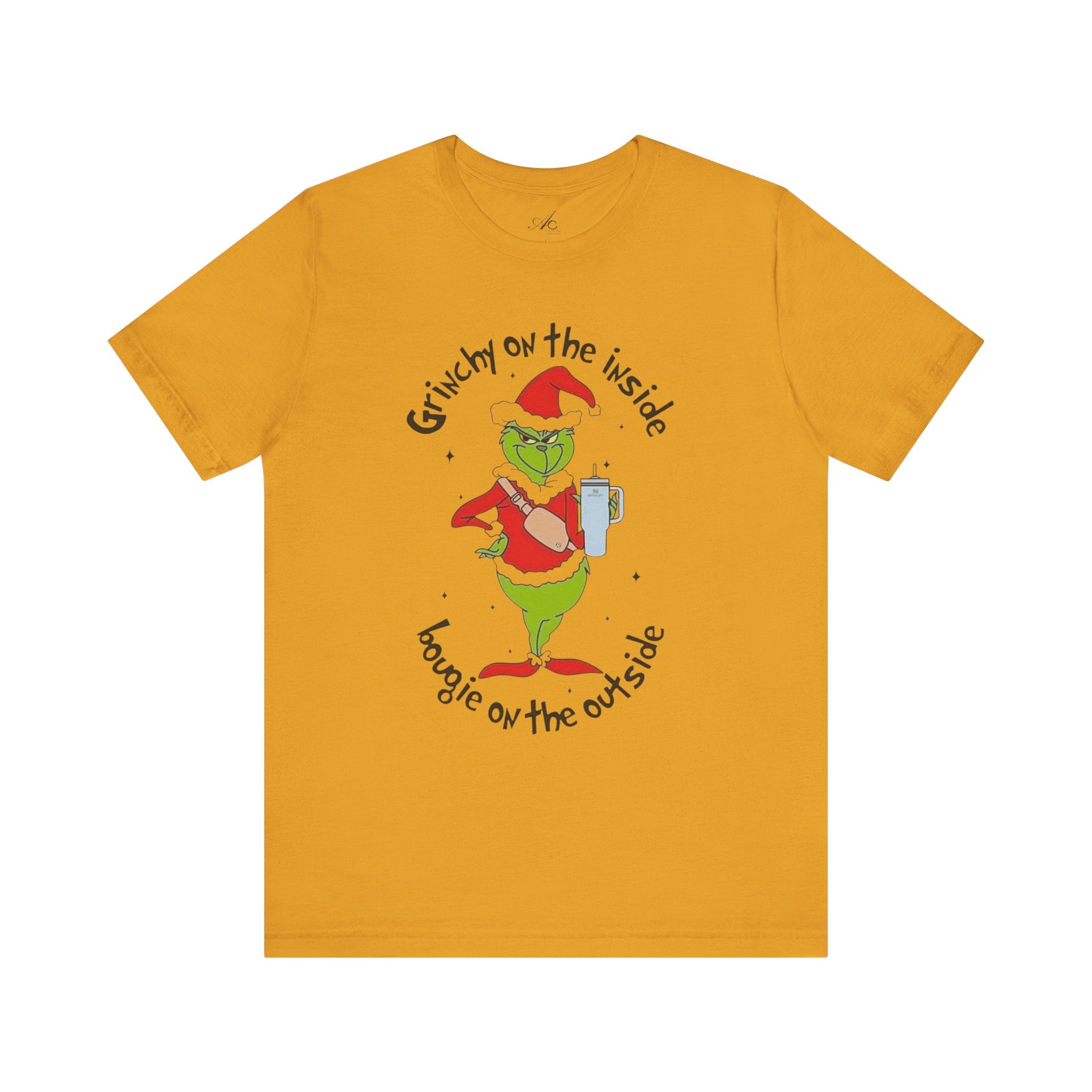Grinch-Inspired Holiday Tee: 'Grinchy on the Inside, Boogie on the Outside'