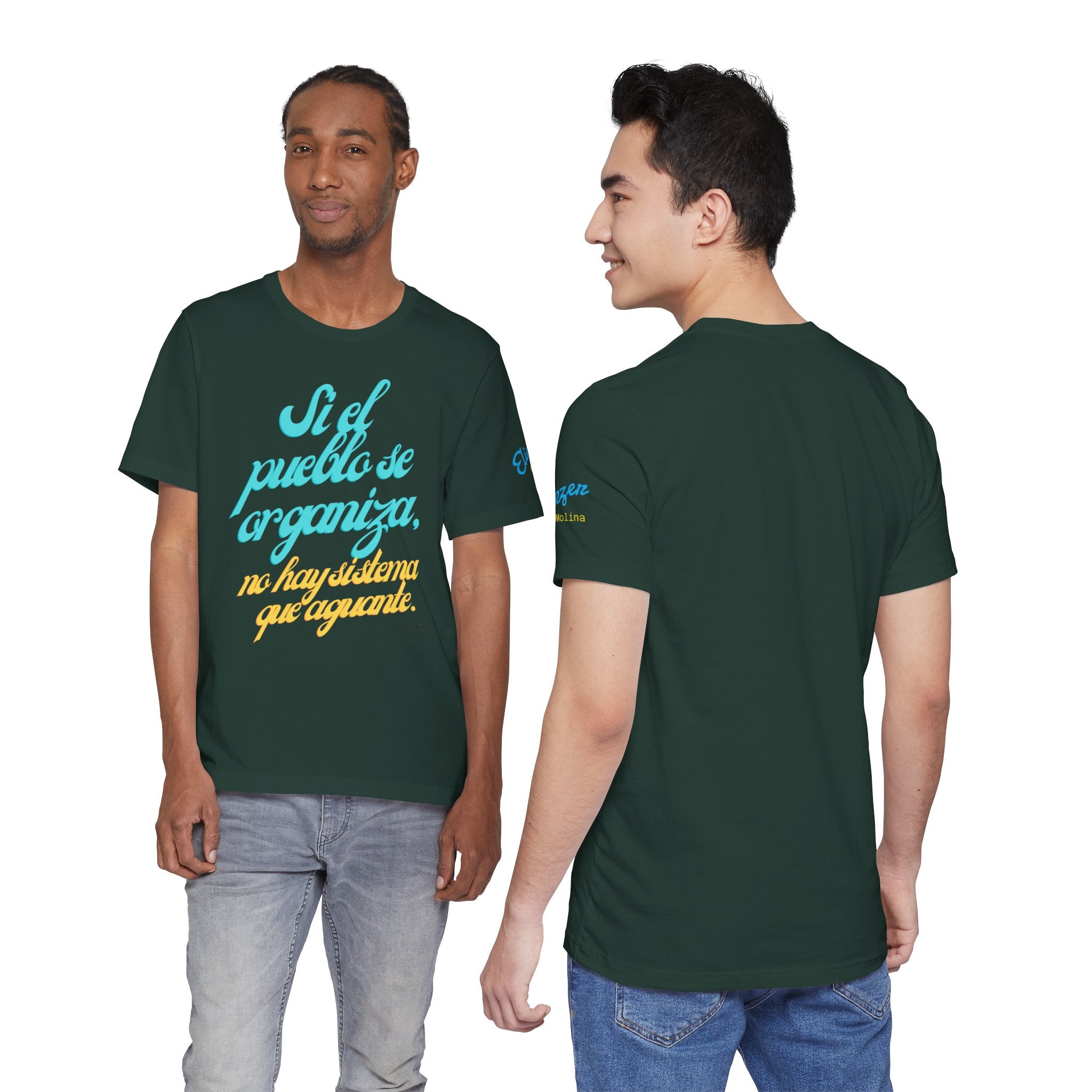 Spanish Script Tee  “Si el pueblo se organiza” Graphic T-Shirt