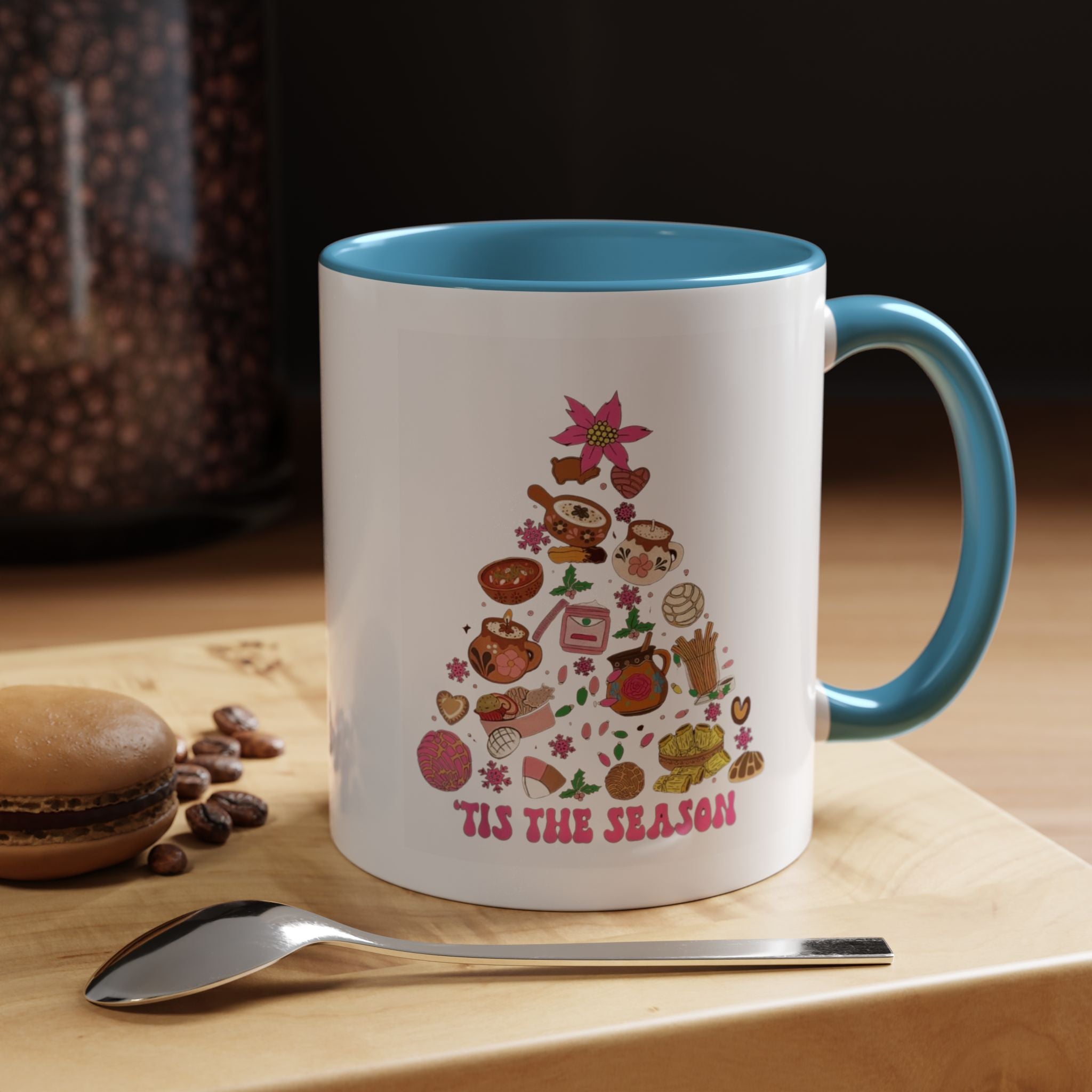 Coffee Mug - 'Tis the Season' Holiday Cookie Tree Accent Mug (11/15oz)