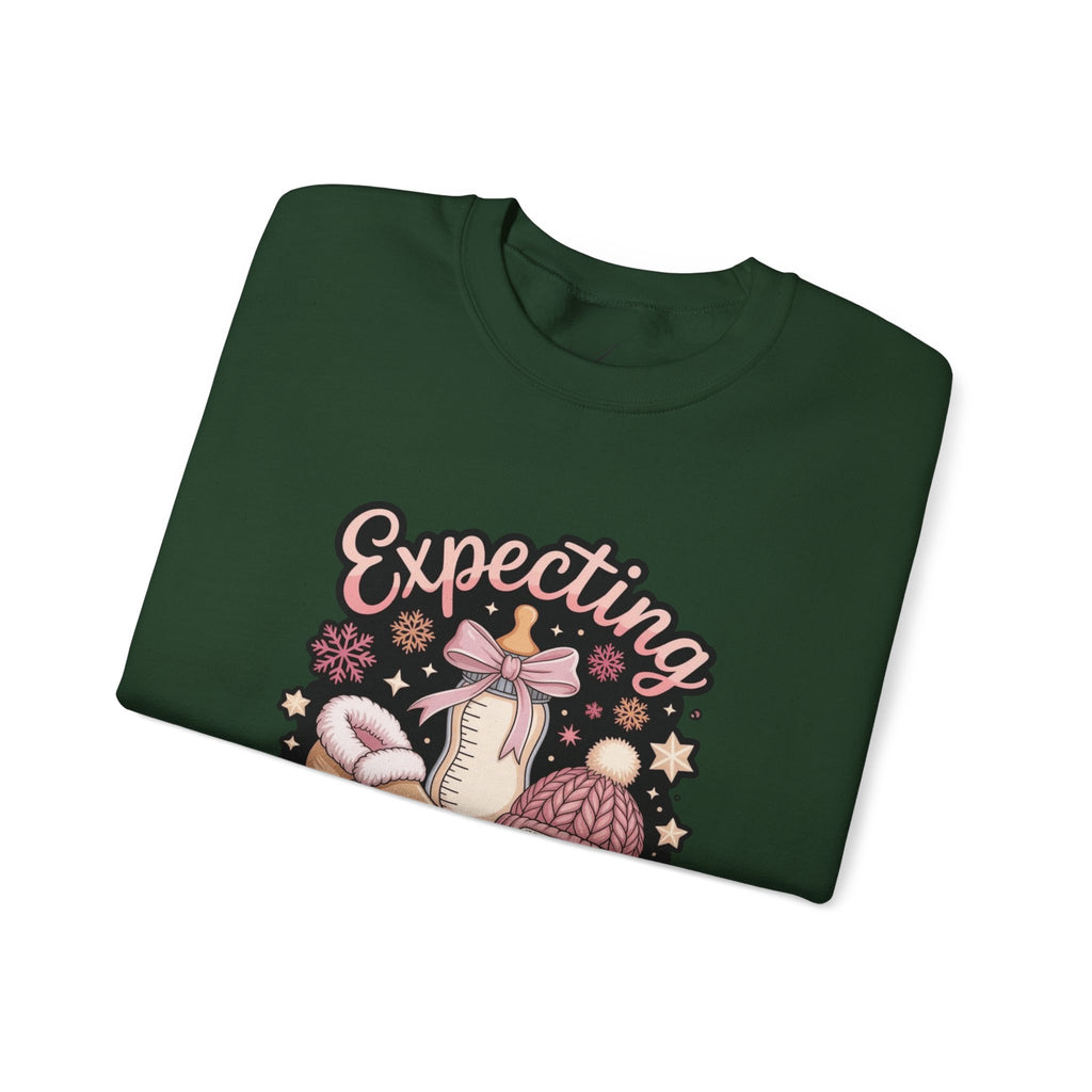 Expecting Season Sweatshirt  Cute Pregnancy Announcement Pullover Cartoon Christmas T-shirts and Sweaters