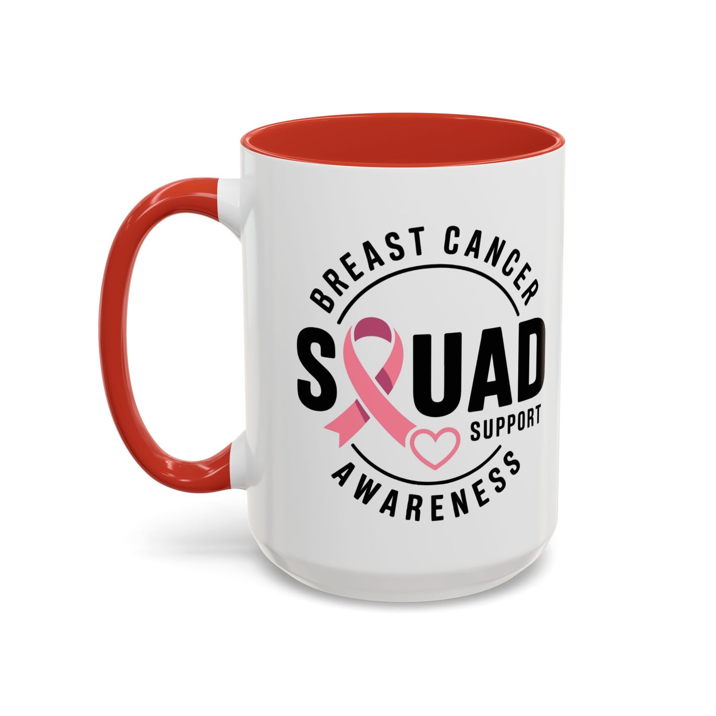 Breast Cancer Awareness Coffee Mug - Support Your Squad