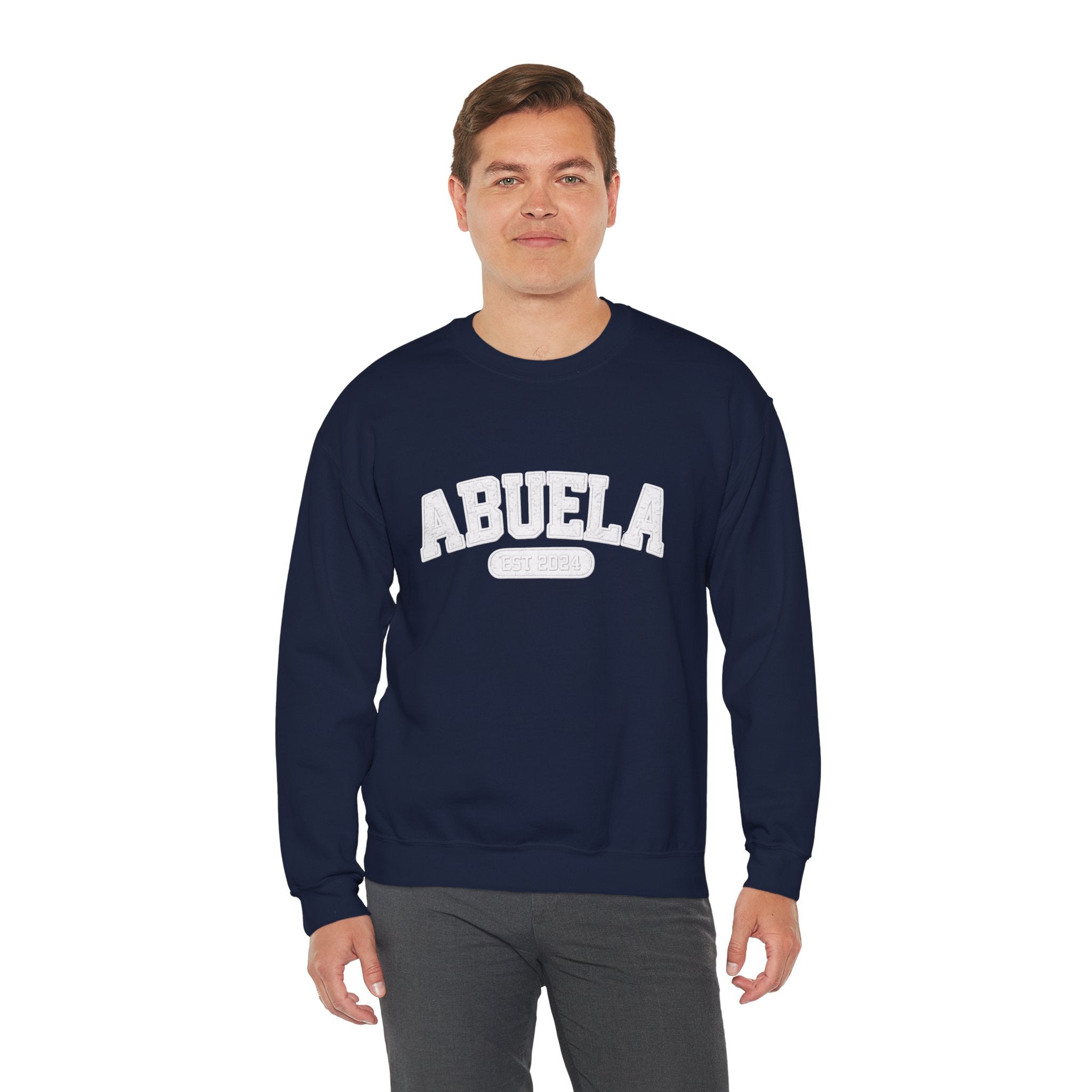 Abuela Varsity Crewneck Sweatshirt Cozy Grandma Gift Minimal Everyday Family Love Apparel