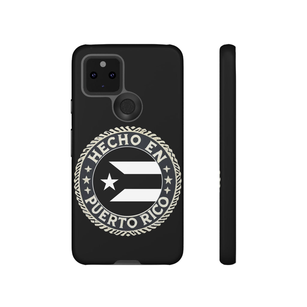 Hecho en Puerto Rico Phone Case  Puerto Rican Flag Emblem Tough Protective Cover