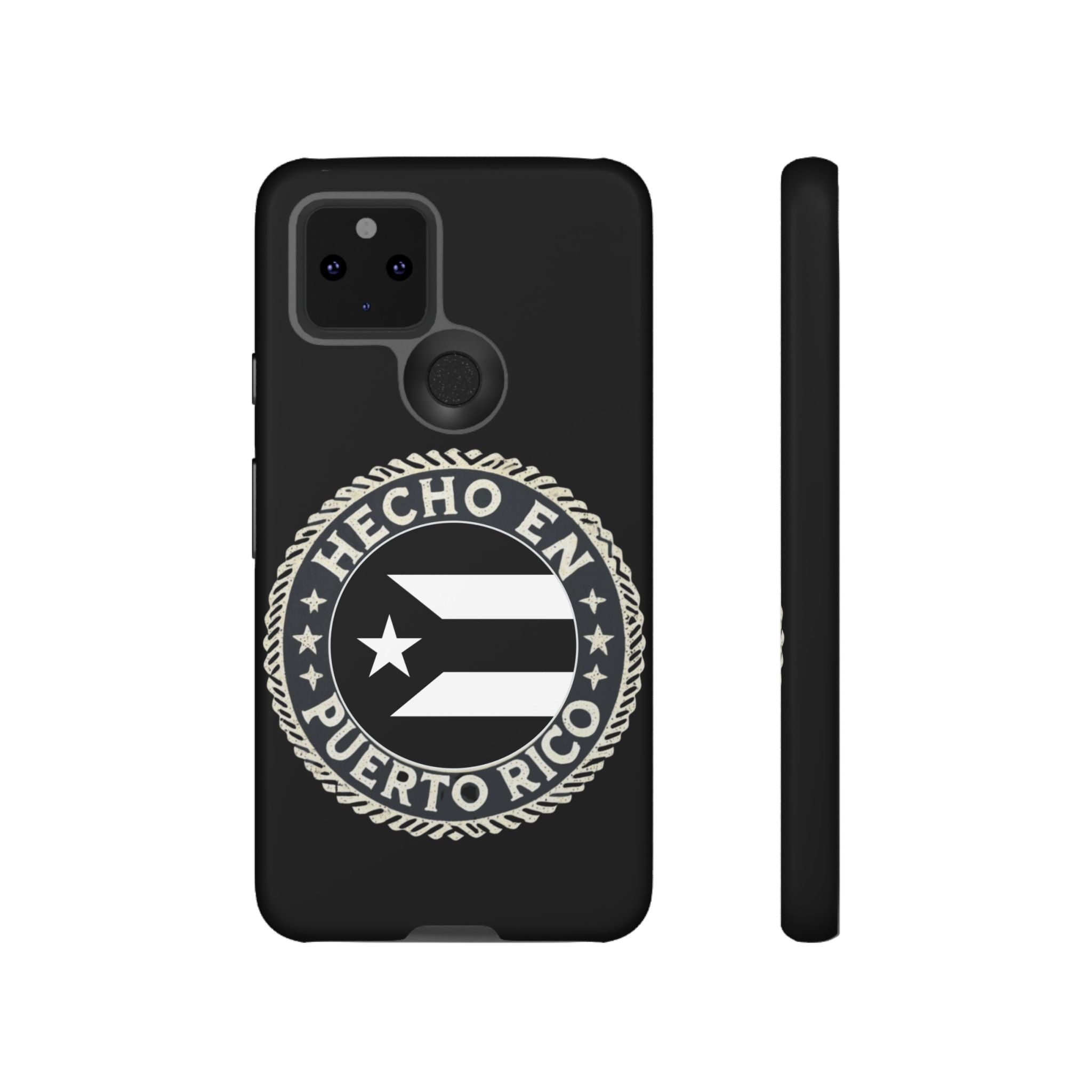Hecho en Puerto Rico Phone Case  Puerto Rican Flag Emblem Tough Protective Cover