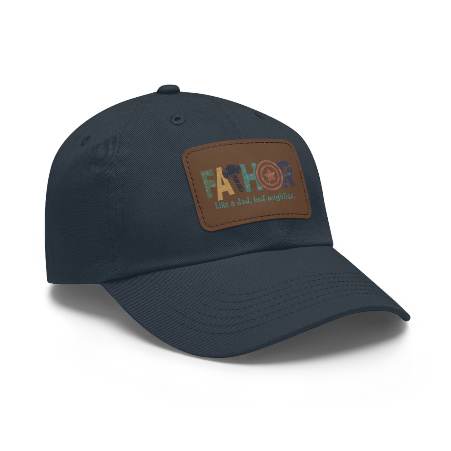 Stylish Dad Hat with Leather Patch - Perfect Gift for Fathers, Dads, Father's Day, Casual Wear, Outdoor Activities