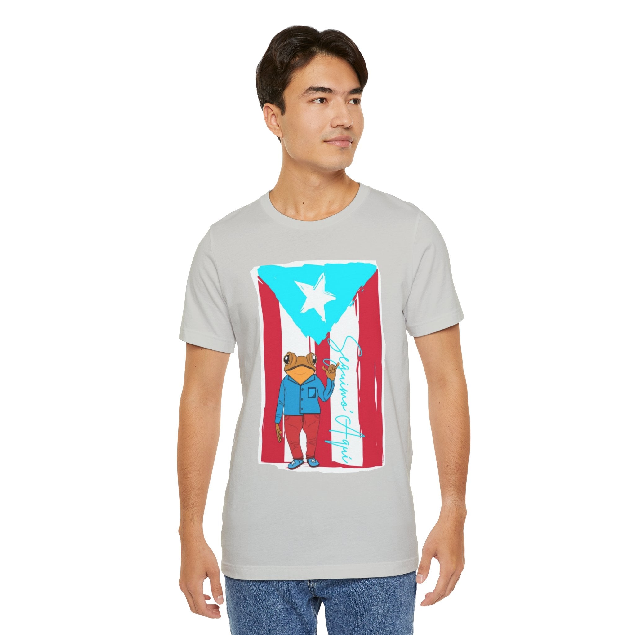 Puerto Rican Coqui Flag T‑Shirt  Boricua Pride Tee