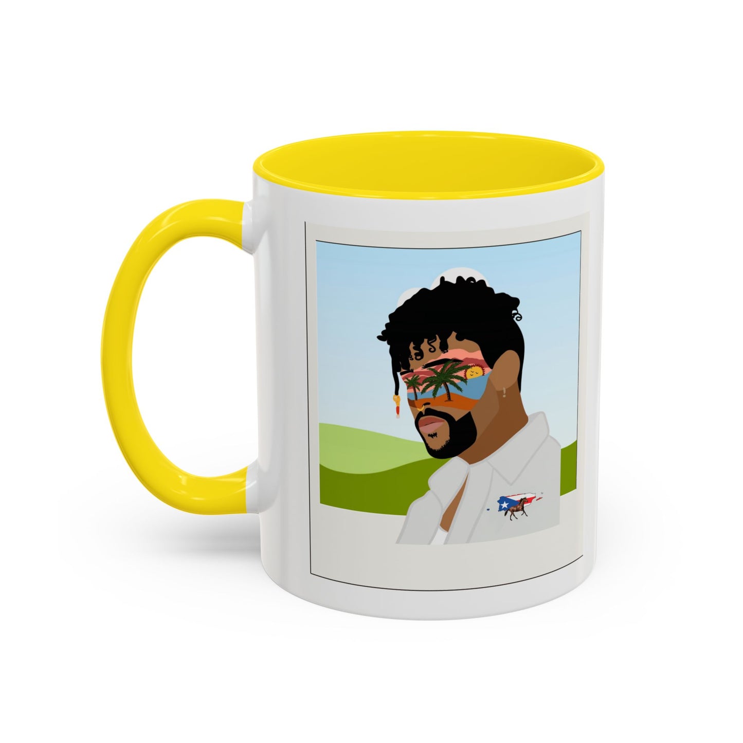 Por la manana Cafe Puerto Rican Mug Boricua Pride Mug Coffee Lover’s Essential, Stylish Mug with Portrait Design
