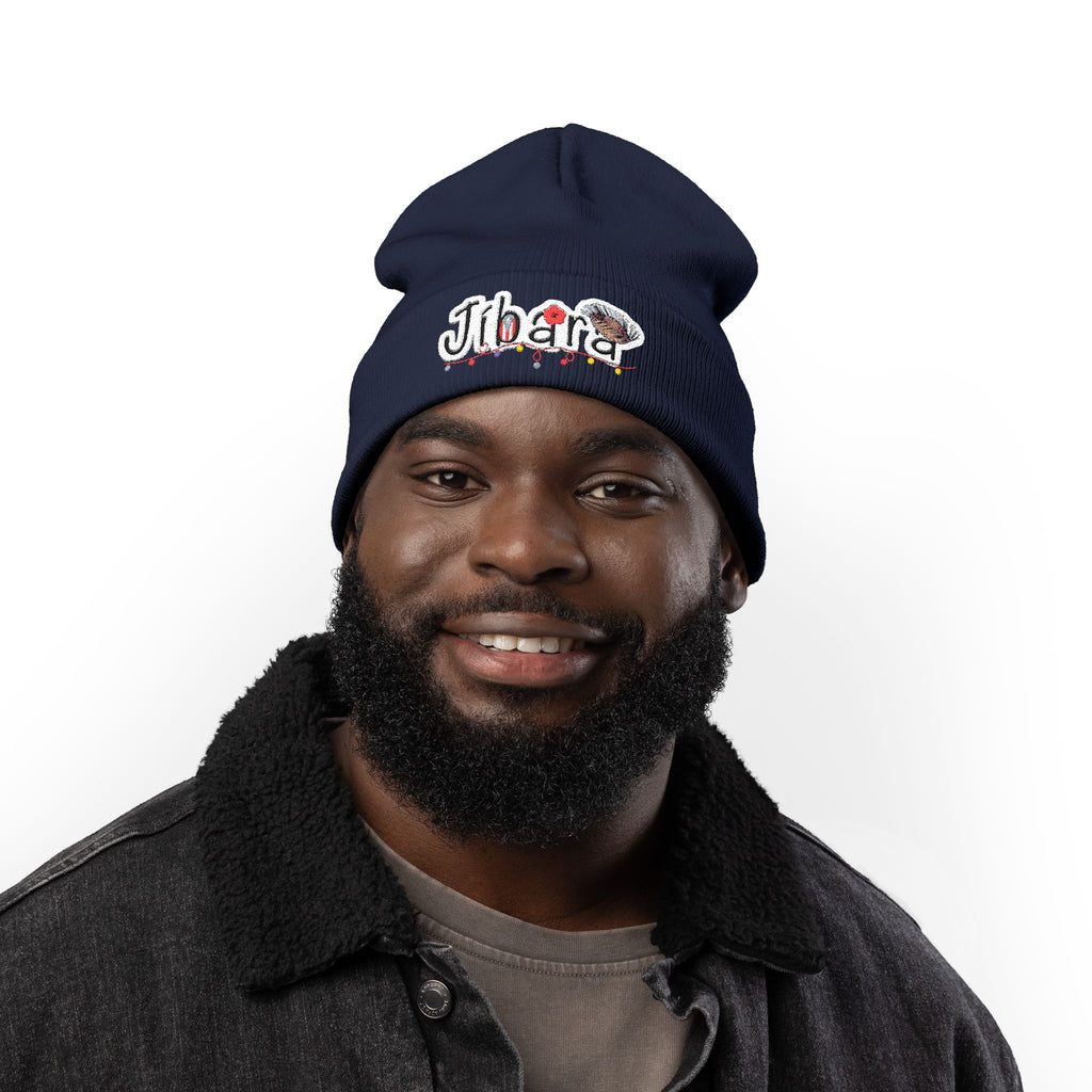 Embroidered 'Jibara' Knit Beanie Cozy Puerto Rican Pride Hat Boricua Winter Beanie – Puerto Rico Pride Knit Hat