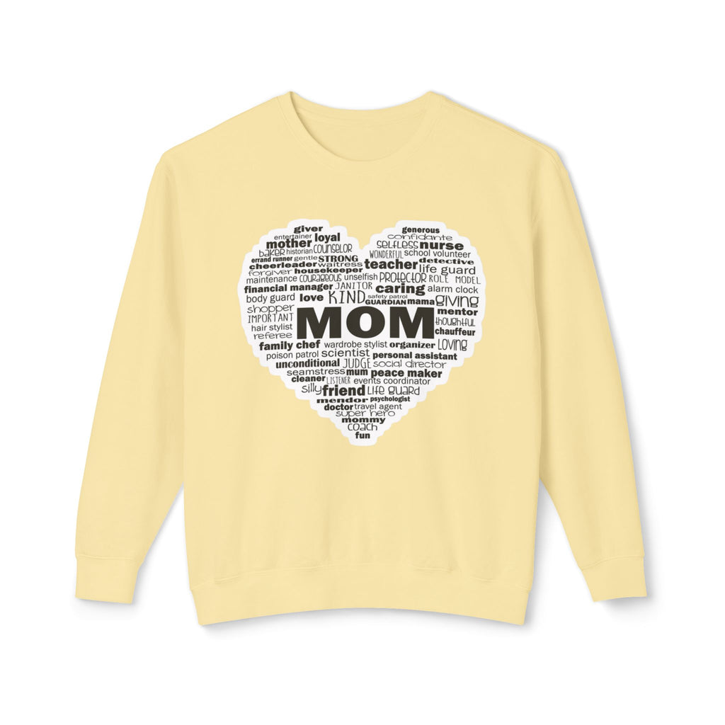 Mom Word-Cloud Heart Sweatshirt  Mother's Day Gift