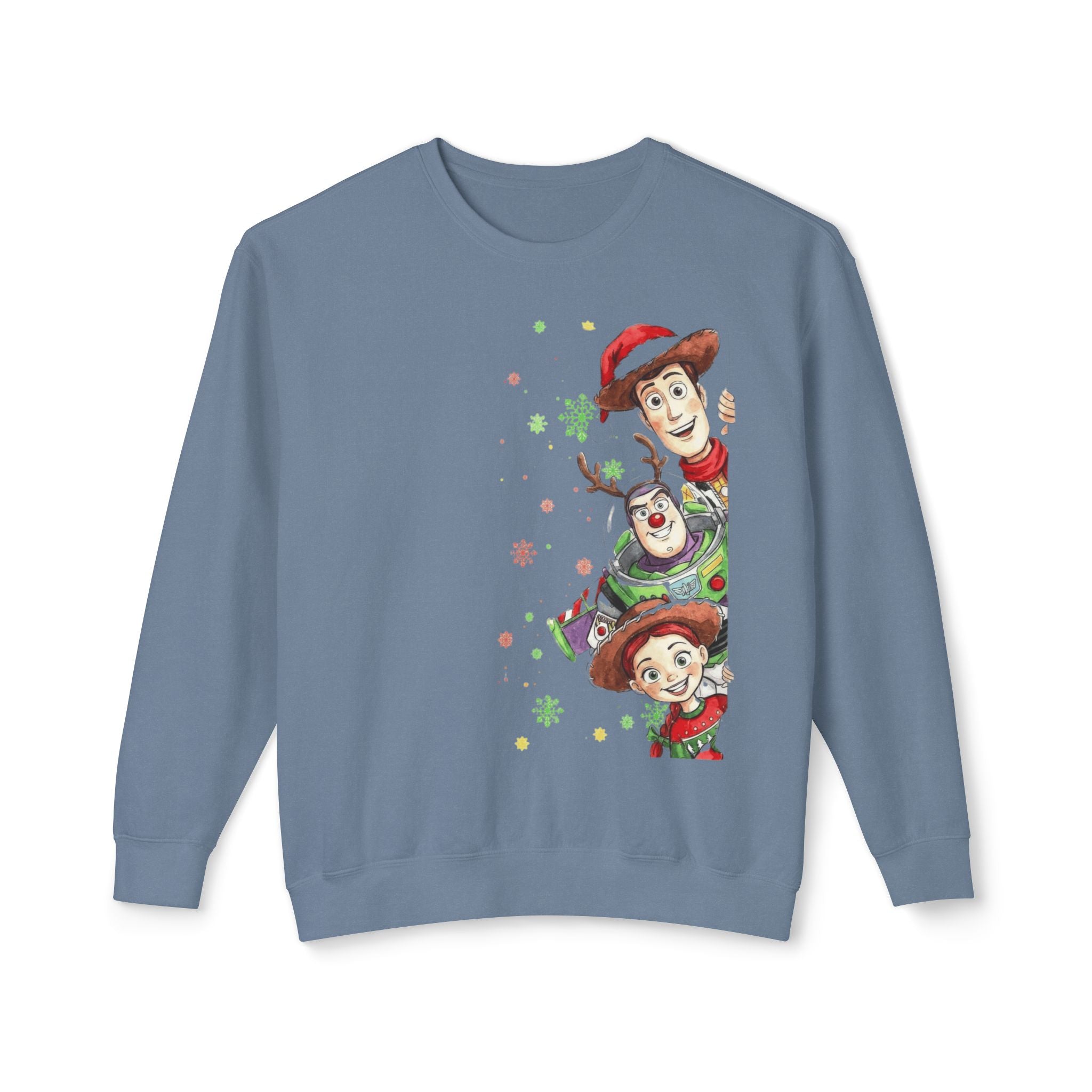 Christmas Toy Cowboy Crewneck Sweatshirt  Festive Woody & Friends Holiday Sweatshirt Cartoon Christmas T-shirts and Sweaters
